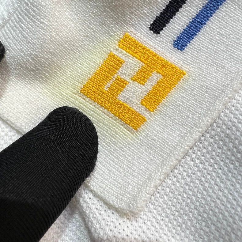 Fendi Fendi White Polo Short Sleeve Shirt Size US S / EU 44-46 / 1 - 5 Thumbnail