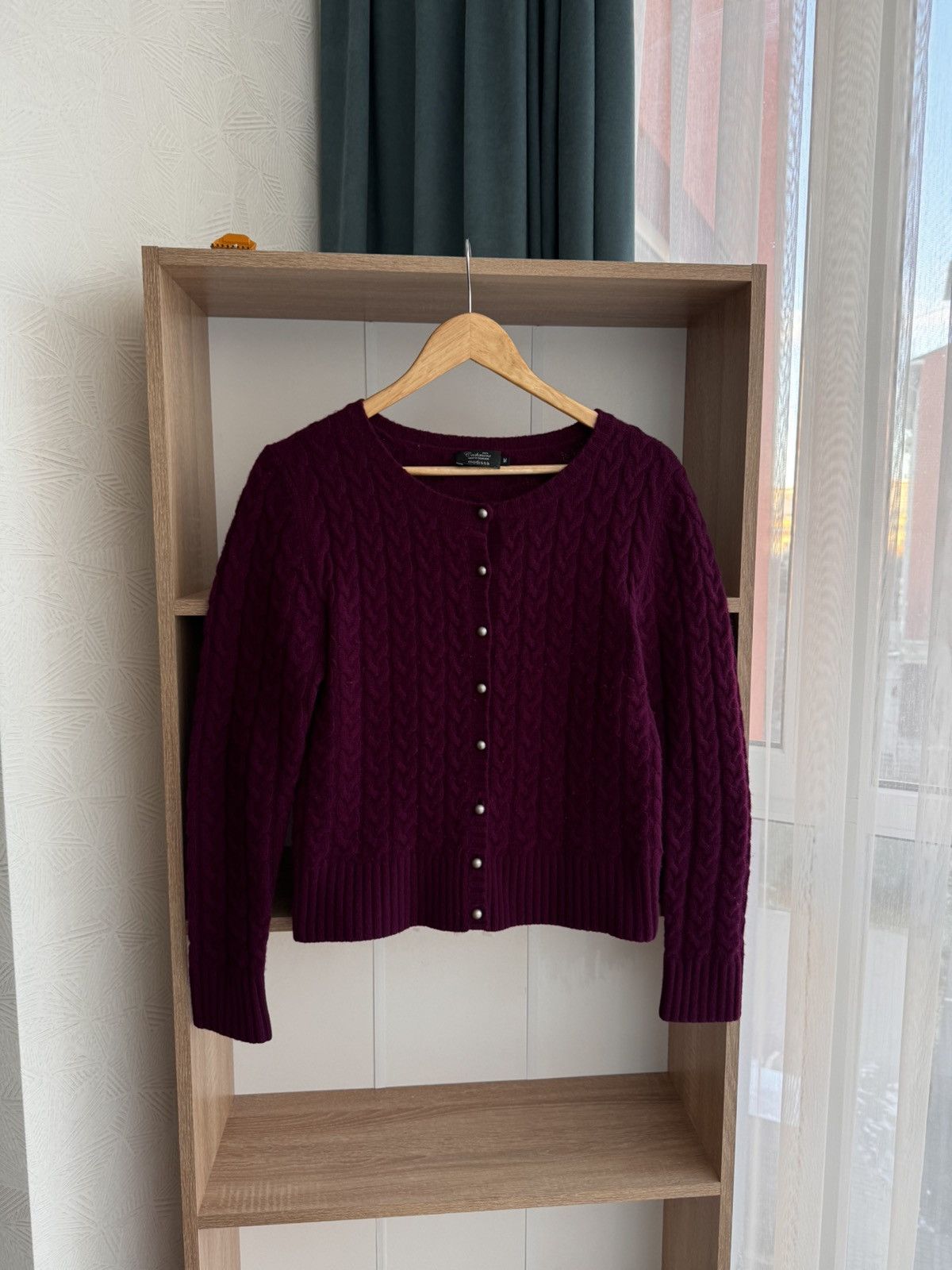 Dale Of Norway × Vintage Vintage Modissa Purple Cable Knit Scotland Cashemere Cardiga Size M / US 6-8 / IT 42-44 - 6 Thumbnail