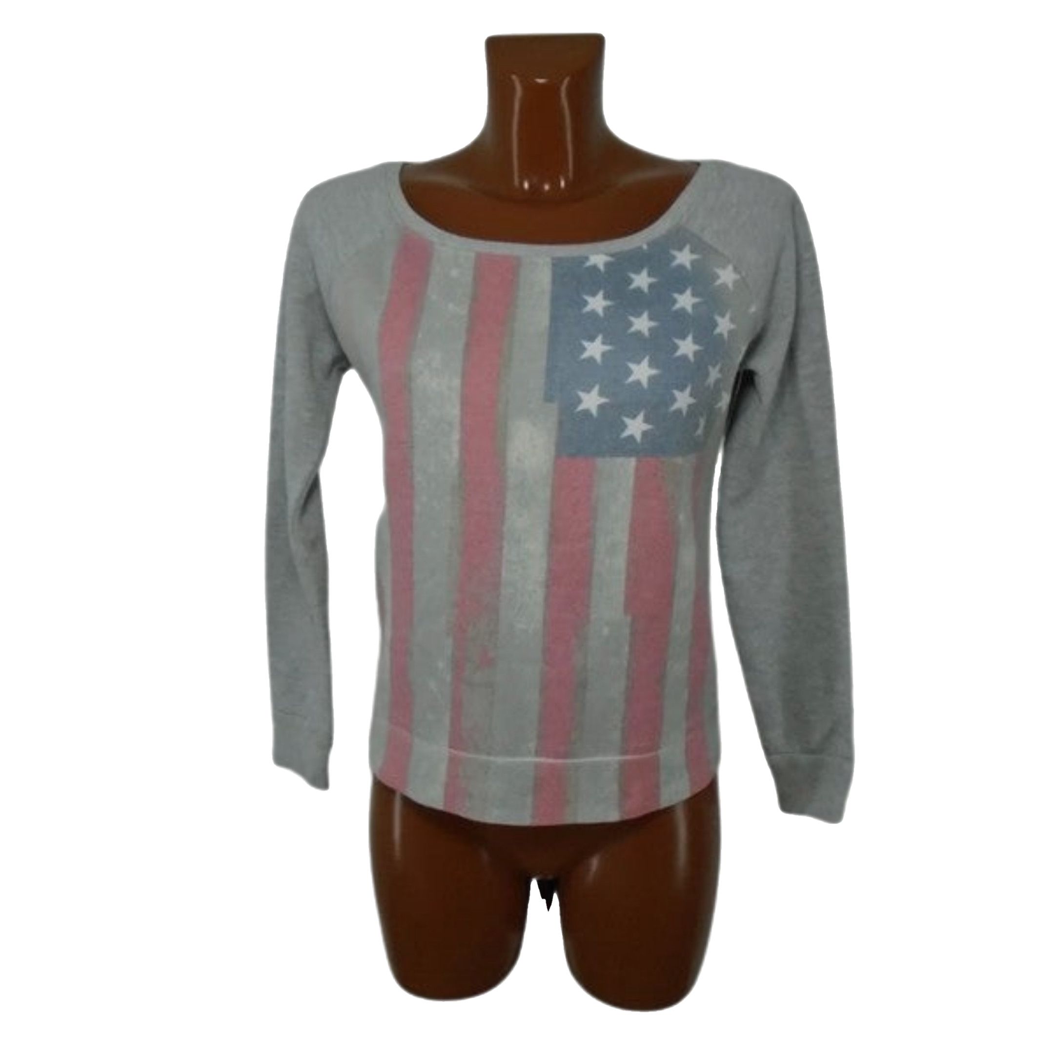 Other Women's Sweatshirt Miss America. Color: Grey. Size: XS. Size XS / US 0-2 / IT 36-38 - 2 Thumbnail