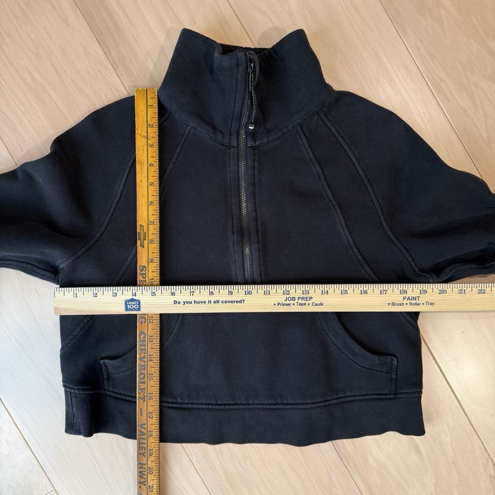 Lululemon Lululemon Scuba Funnel Neck Half Zip Pullover S Black Fleece Size S / US 4 / IT 40 - 3 Thumbnail