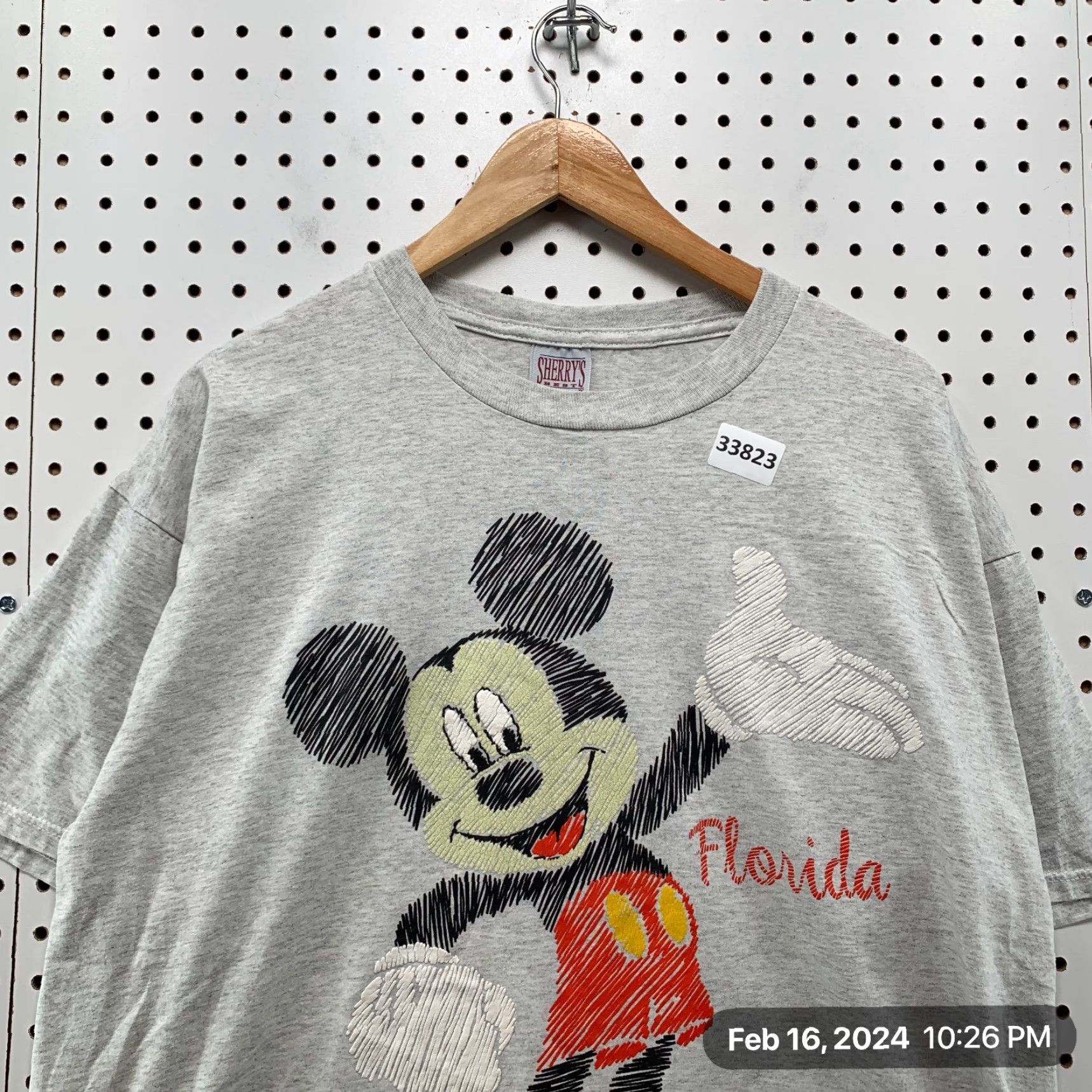 Vintage Vintage Mickey Mouse Florida Shirt Mens XL Gray Sherrys Best 24x29 Size US XL / EU 56 / 4 - 6 Thumbnail