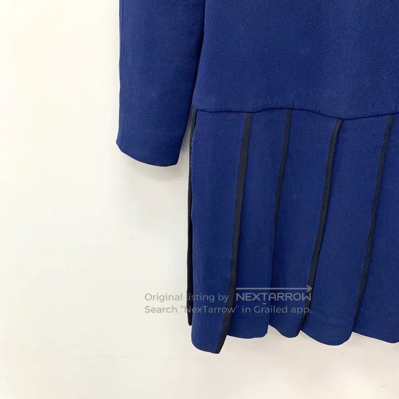 Louis Vuitton Louis Vuitton Navy Round Neck Zip Long Sleeve Dress Size XS / US 0-2 / IT 36-38 - 4 Thumbnail
