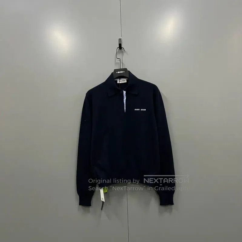 Miu Miu Miu Miu Classic Navy Wool Pullover for Men . Size US M / EU 48-50 / 2 - 1 Thumbnail