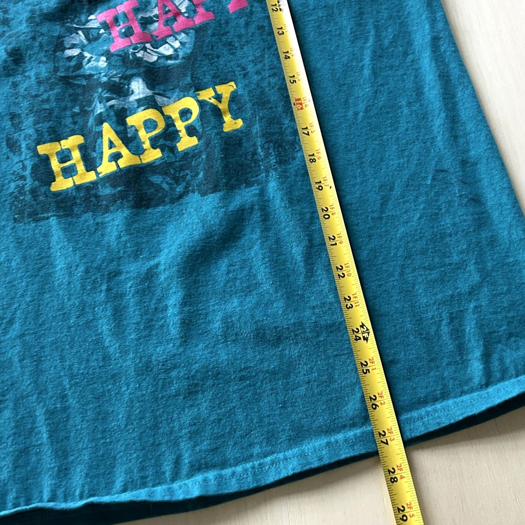Gildan Duck Dynasty Gildan Mens Large T-Shirt Graphic Print Crew Neck Short Sleeve Blue Happy Happy Funny Slogan Cotton Poly Shirt Mens Size US L / EU 52-54 / 3 - 5 Thumbnail