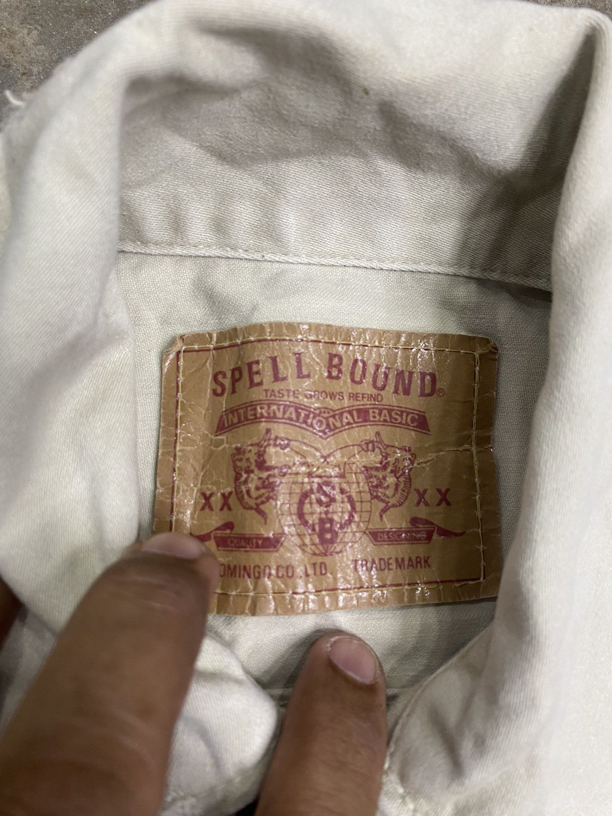 Japanese Brand × Spellbound Vintage distress Spellbound denim jacket Size US S / EU 44-46 / 1 - 7 Thumbnail