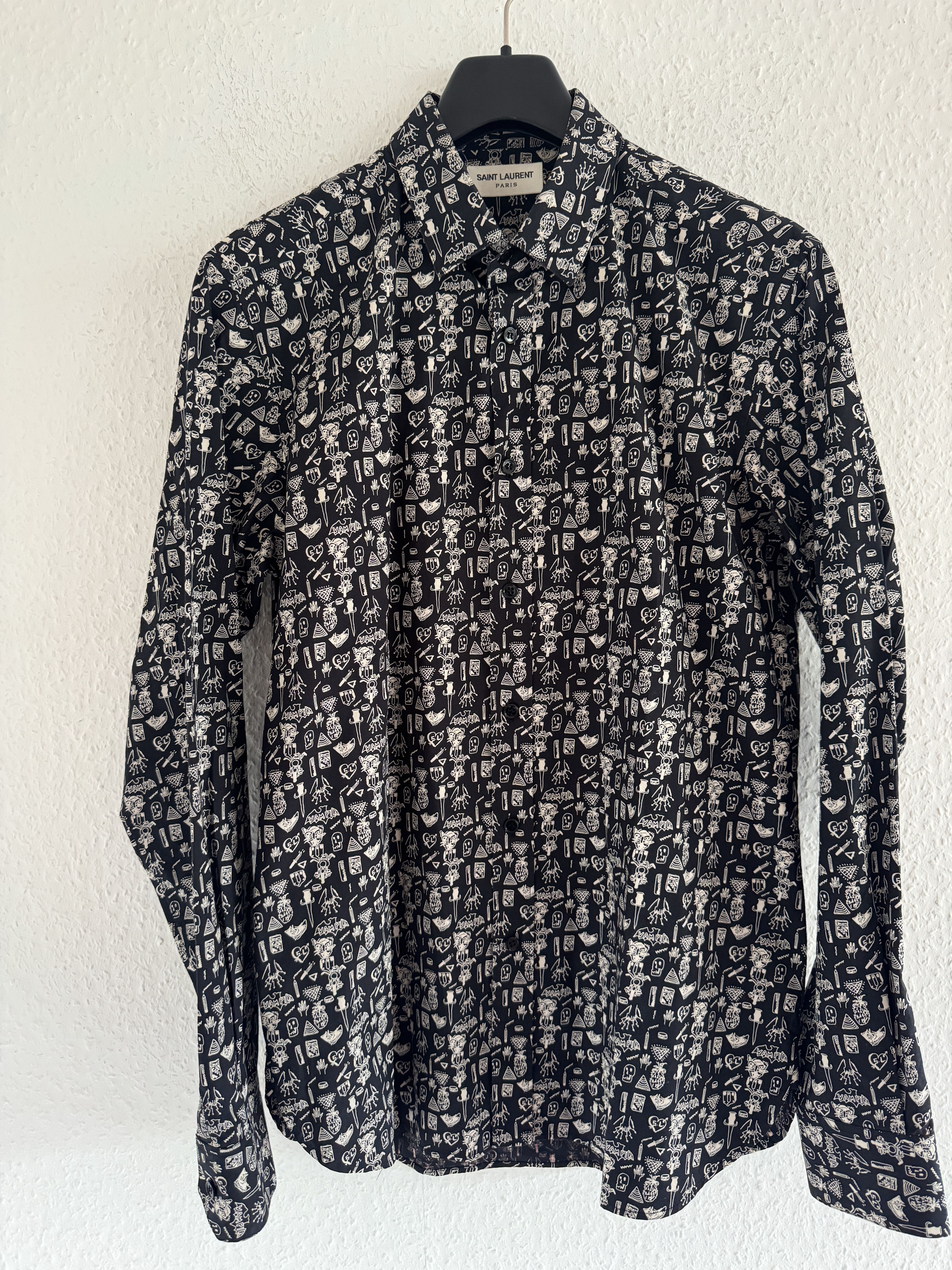 Saint Laurent Paris Hunx & Punx Doodle Button-Up Shirt Size US L / EU 52-54 / 3 - 3 Thumbnail