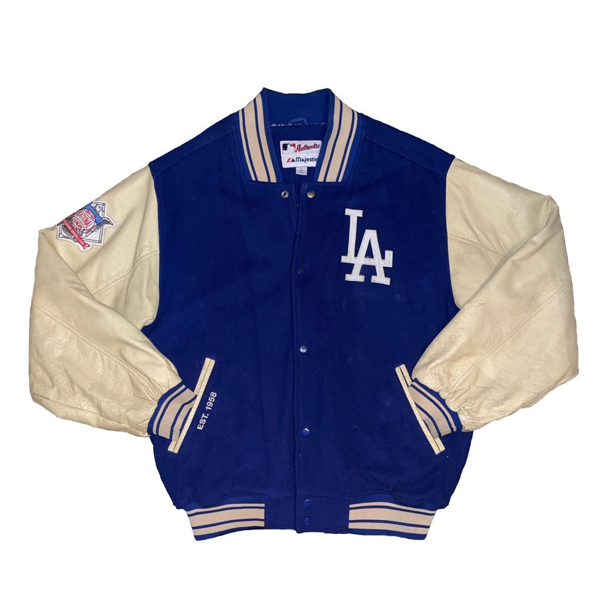 La Dodgers Majestic Jacket | Grailed