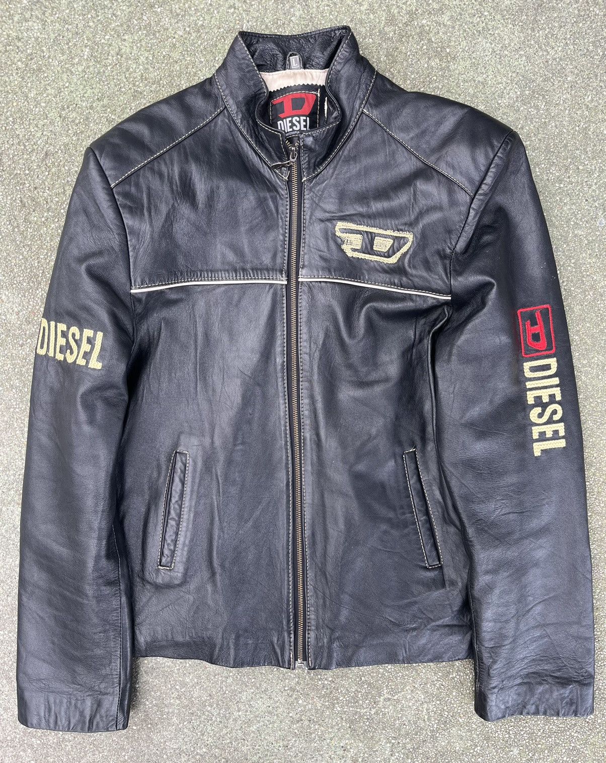 Diesel Diesel logo leather jacket Size US L / EU 52-54 / 3 - 2 Thumbnail