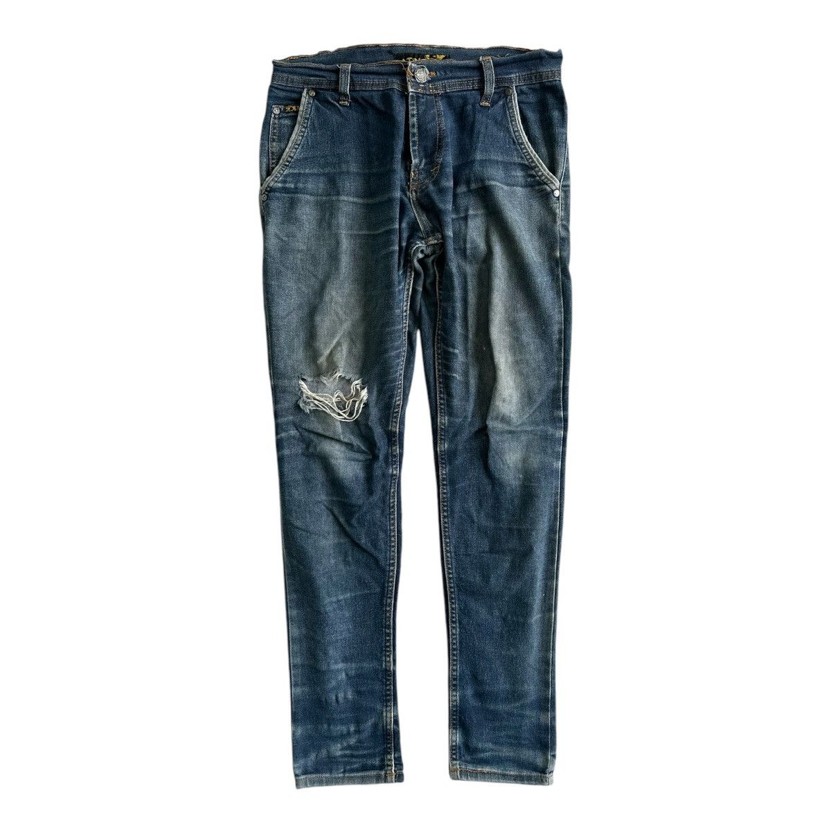 Hysteric Glamour ARCHIVE LATINO SICK DISTRESSED WASHED DENIM JEANS Size US 31 - 5 Thumbnail