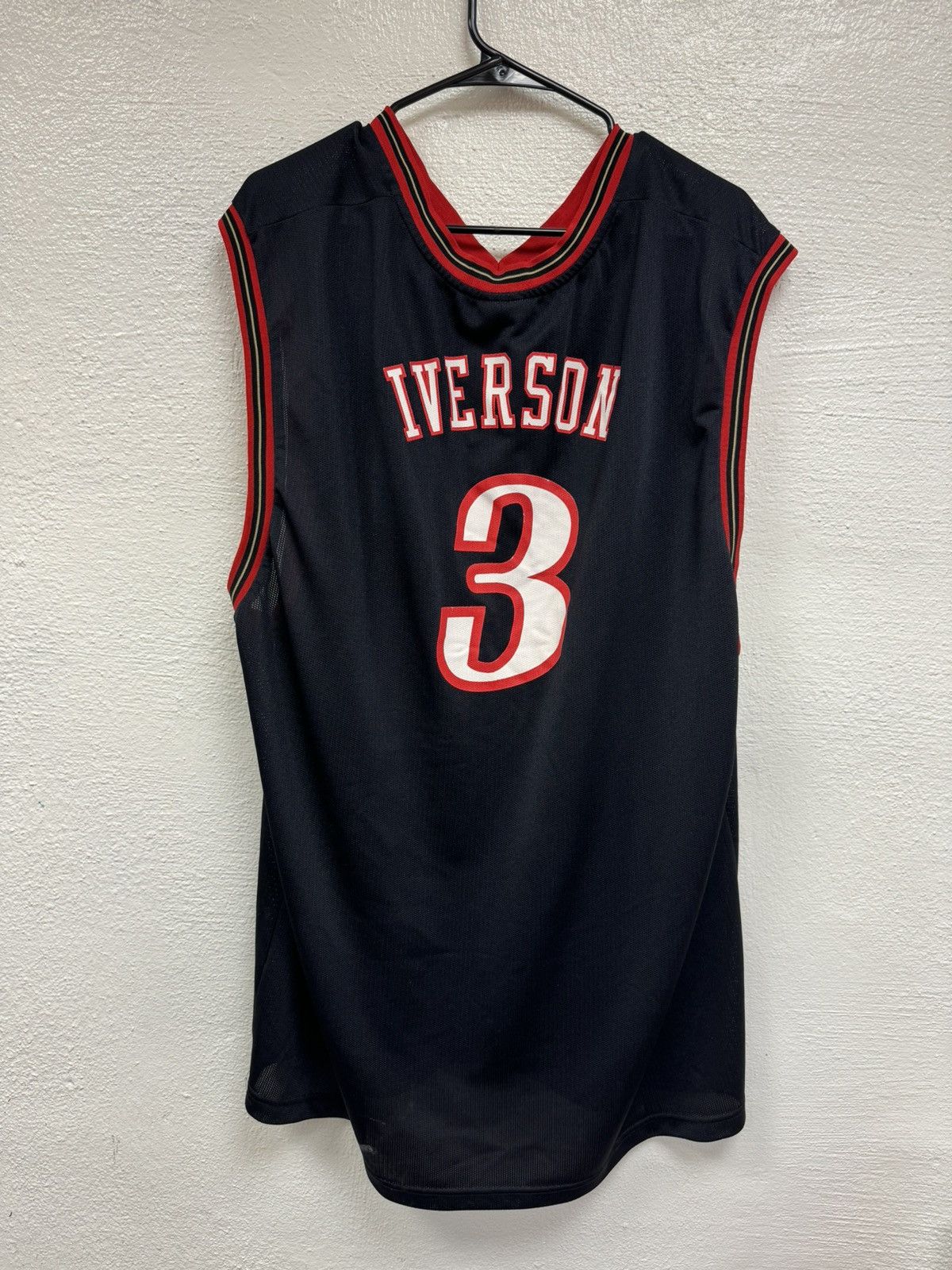 NBA Black sixers Iverson Jersey Size US XXL / EU 58 / 5 - 2 Thumbnail