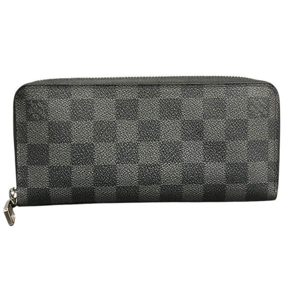 Louis Vuitton Louis Vuitton Louis Vuitton Zippy Wallet Vertical Damier Graphite Long Wallet Textile Long Wallet N63095 DUTY FREE for USA Size ONE SIZE - 1 Thumbnail