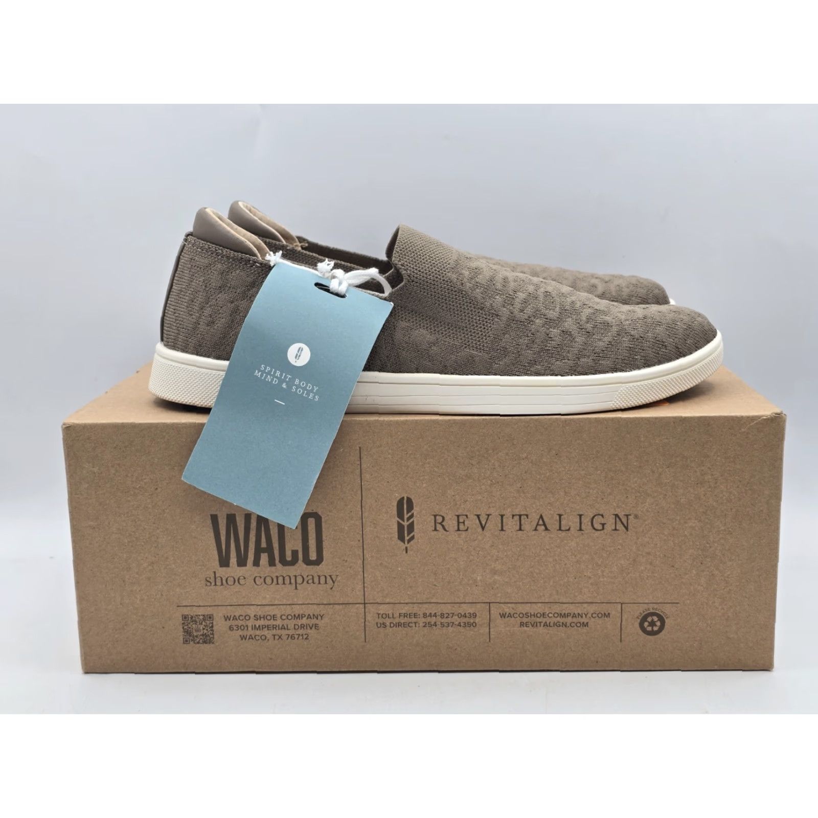 Vintage Revitalign Mariner Knit Sneaker Women Adult 6 Gray Leopard Orthotic Slip-On Size US 6 / IT 36 - 5 Thumbnail