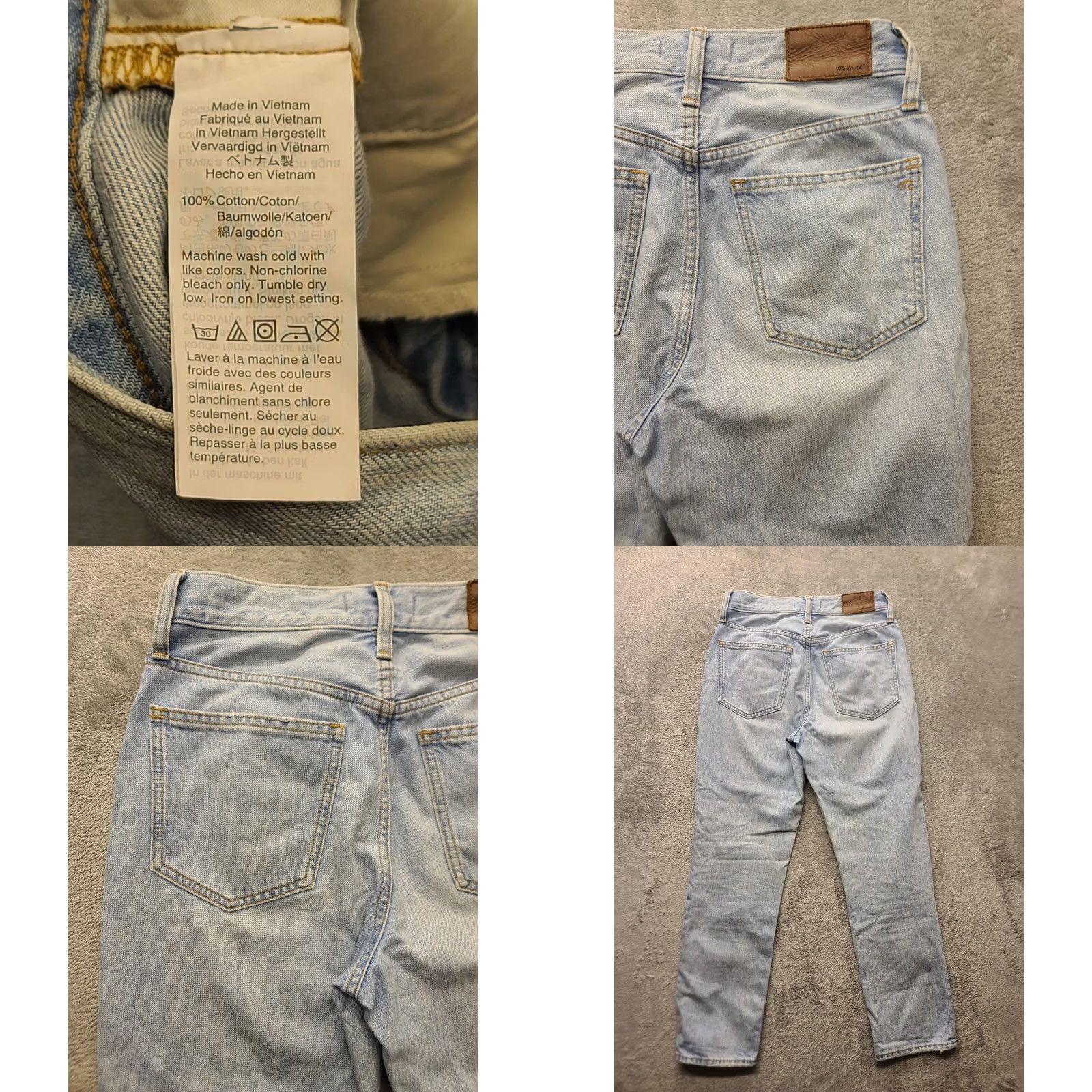 Madewell Madewell Jeans Womens 24P The Perfect Vintage Jean Wide-Leg Relaxed Fit Jeans Size 42" / US 20 - 8 Thumbnail