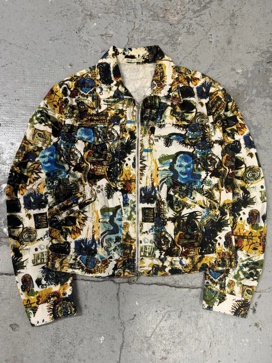 SS2000 Jean Paul Gaultier Basquiat Zip-up Coach Jacket