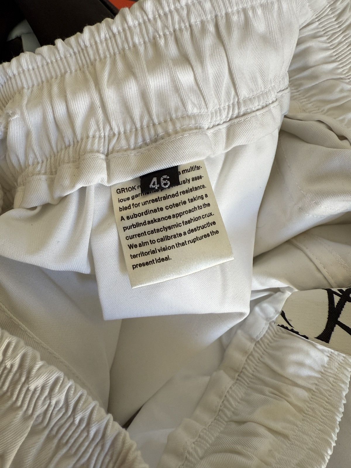 GR10K GR10K White Klopman Capital Trousers Size US 31 - 4 Thumbnail