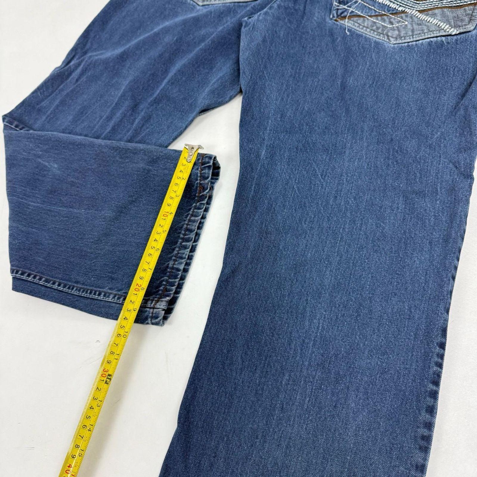 JNCO × Rocawear × Vintage Vintage y2k embroidered archive baggy skater stonewash jeans Size US 40 / EU 56 - 4 Thumbnail
