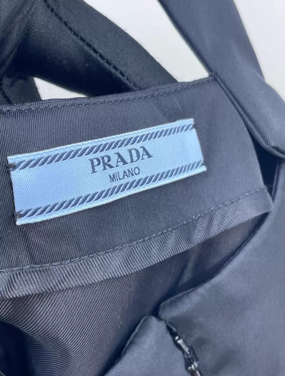 Prada Prada 23ss Black Crystal-Buckle Nylon Suspender Dress Size S / US 4 / IT 40 - 3 Thumbnail