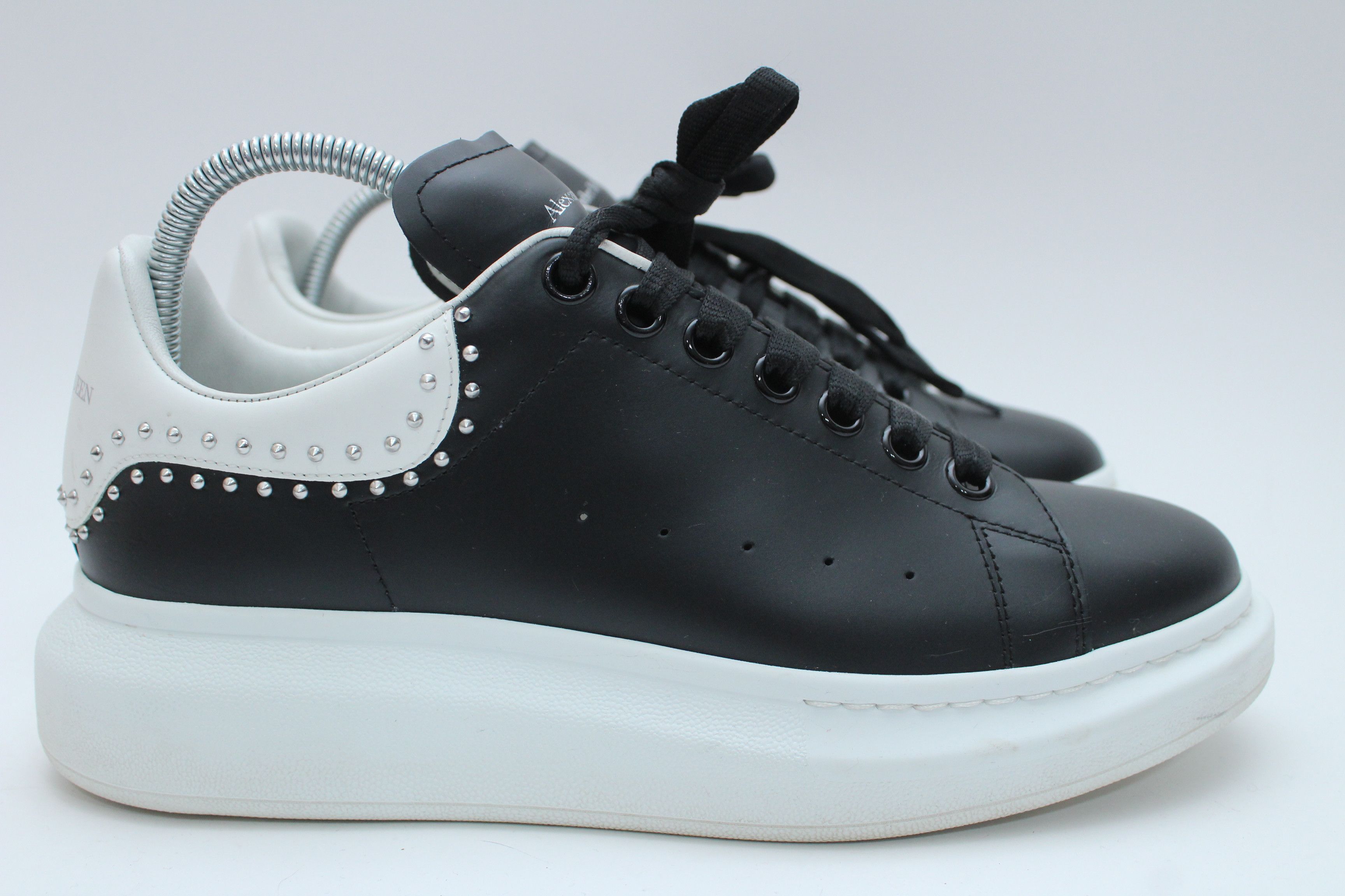 Alexander McQueen Alexander McQueen Oversized Studded Sneakers Black Leather Size US 8 / EU 41 - 5 Thumbnail