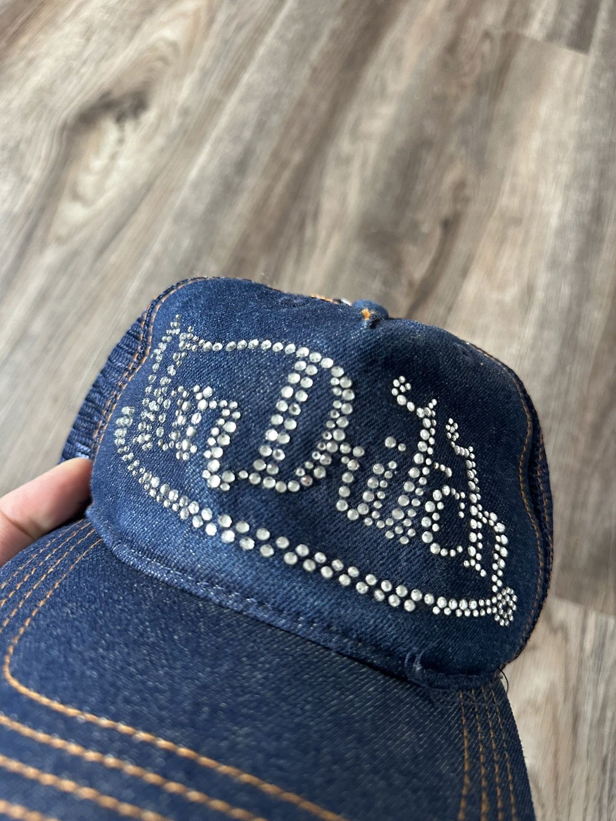 Von Dutch Von Dutch Hat Denim With Diamonds Size ONE SIZE - 2 Thumbnail