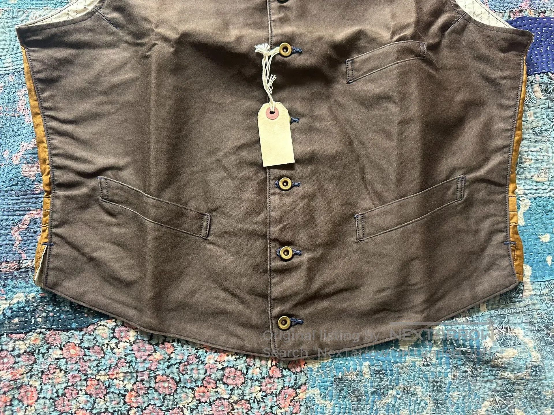Mister Freedom vintage 1920s style brown vest. Size US L / EU 52-54 / 3 - 3 Thumbnail