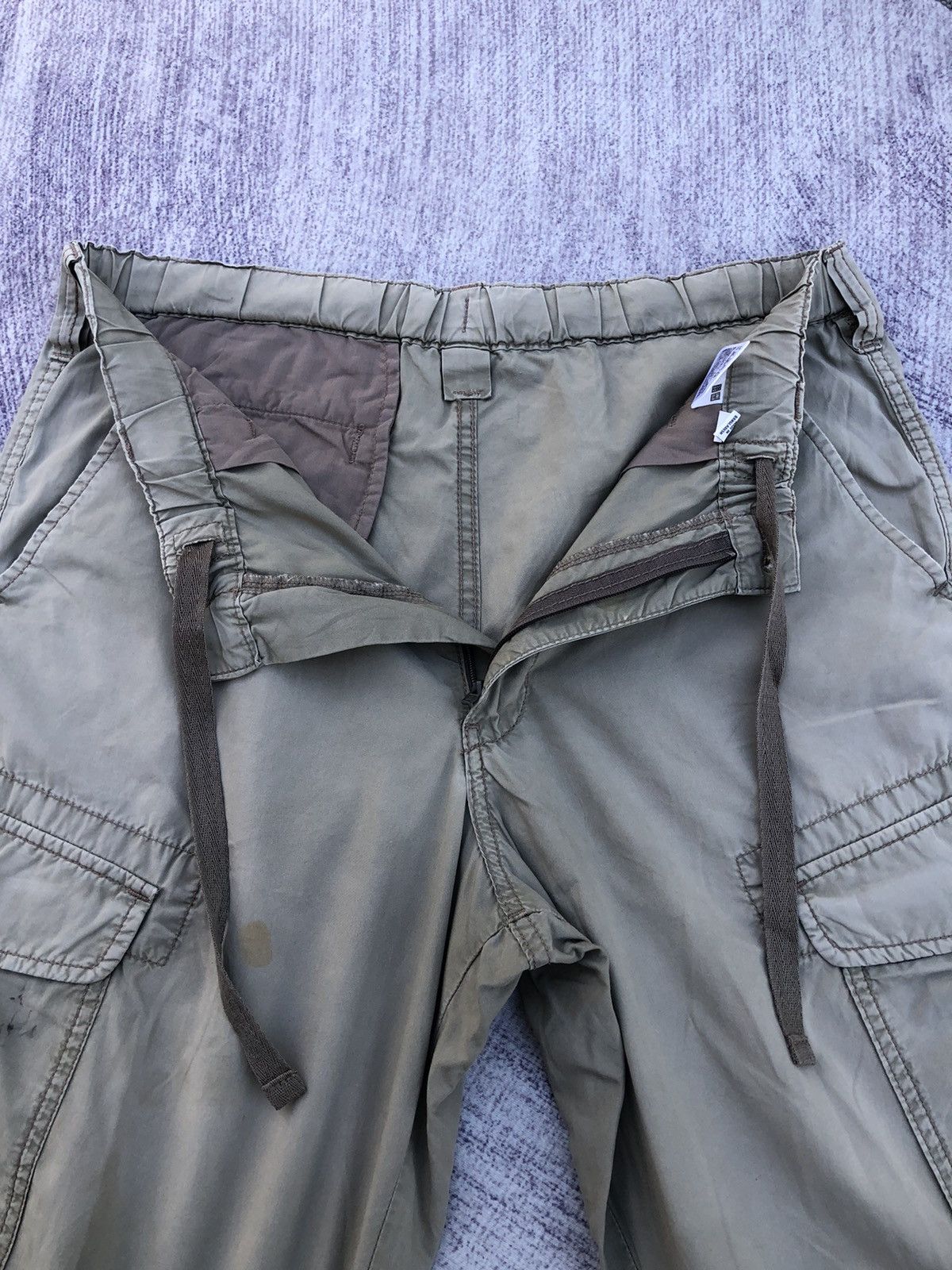 Japanese Brand × Uniqlo 🔴Uniqlo X Cropped Cargo Pants Multipocket Stretchable Size US 31 - 7 Thumbnail
