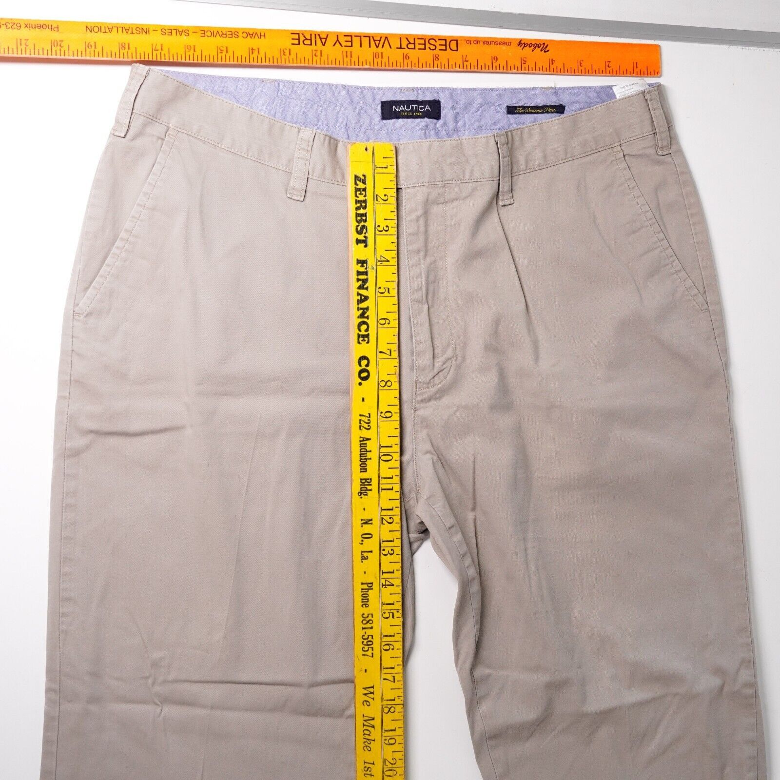 Nautica Nautica Cotton Trouser Straight Slacks Casual Khaki Pants Size US 36 / EU 52 - 2 Thumbnail