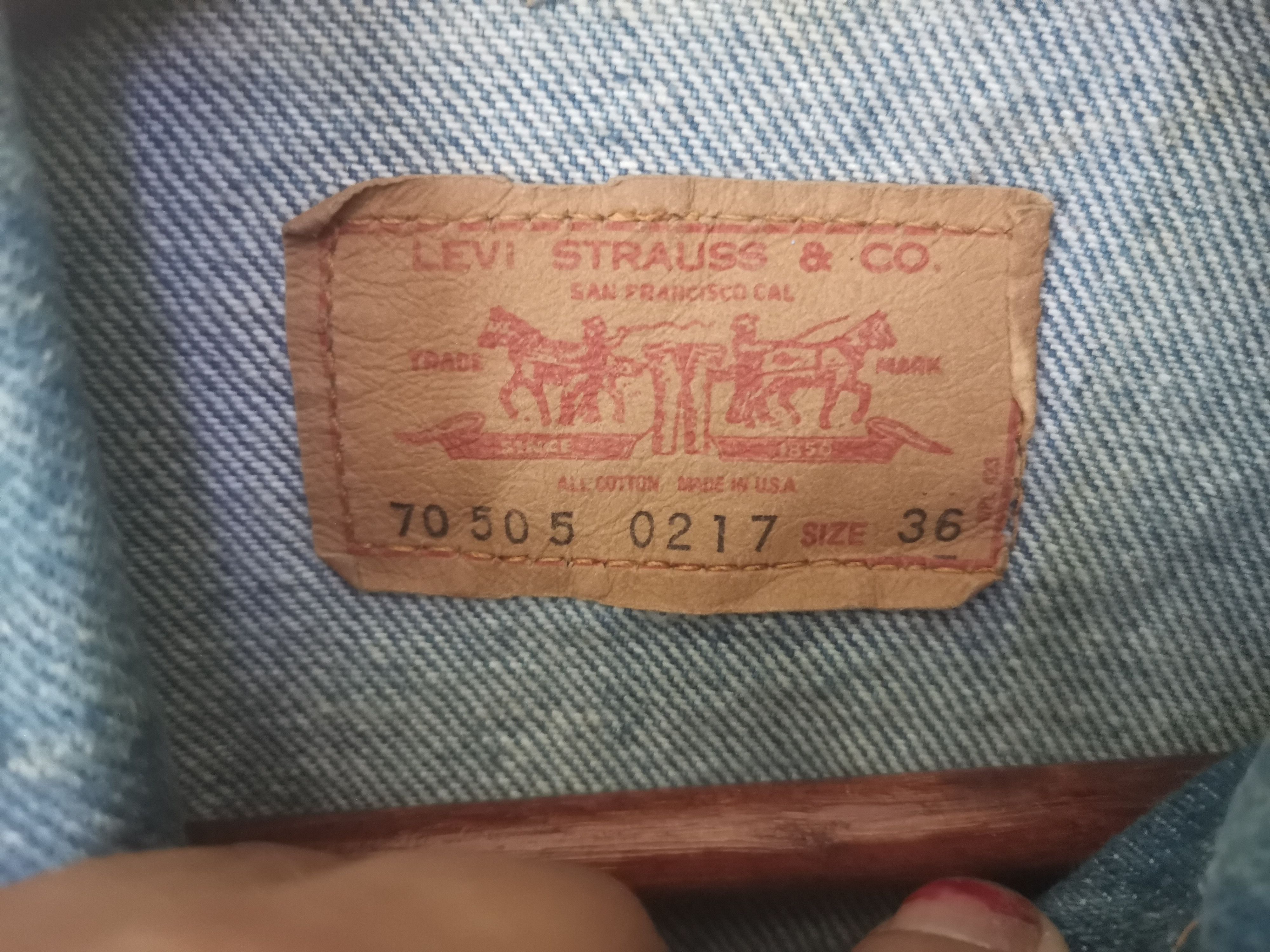 Levi's × Levi's Vintage Clothing Rare vintage Levi's Trucker jacket made in USA Size S / US 4 / IT 40 - 5 Thumbnail