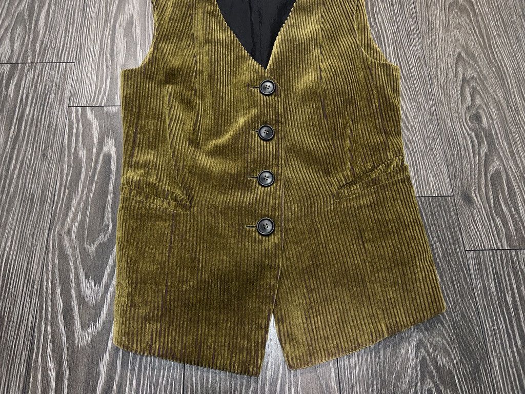 Rundholz Womens Corduroy Vest Gilet Waistcoat Button Closure Size S Size S / US 4 / IT 40 - 2 Thumbnail