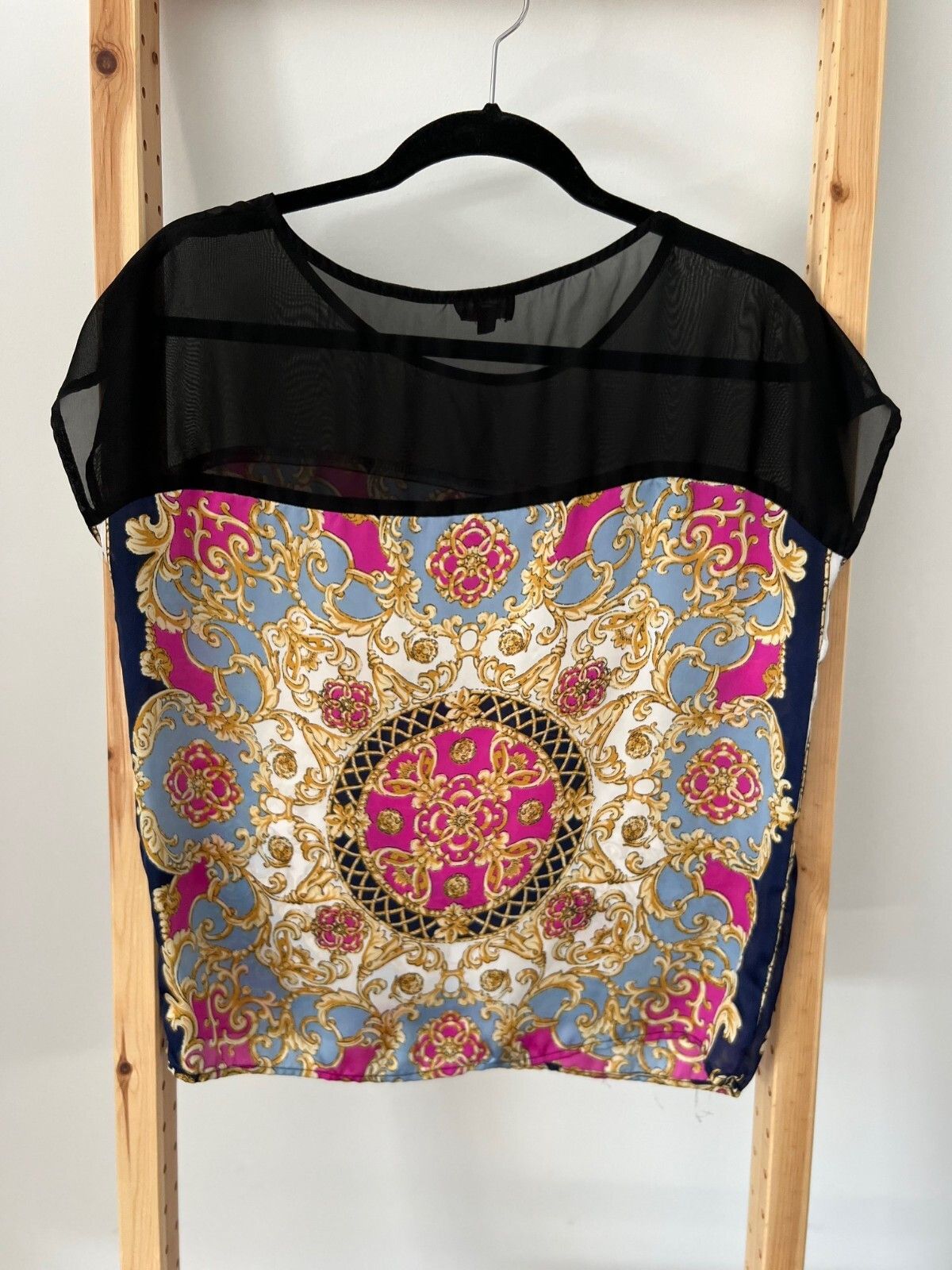 Other Jules & Leopold Sateen Upper Sheer Print Blouse ( S ) Size S / US 4 / IT 40 - 1 Thumbnail
