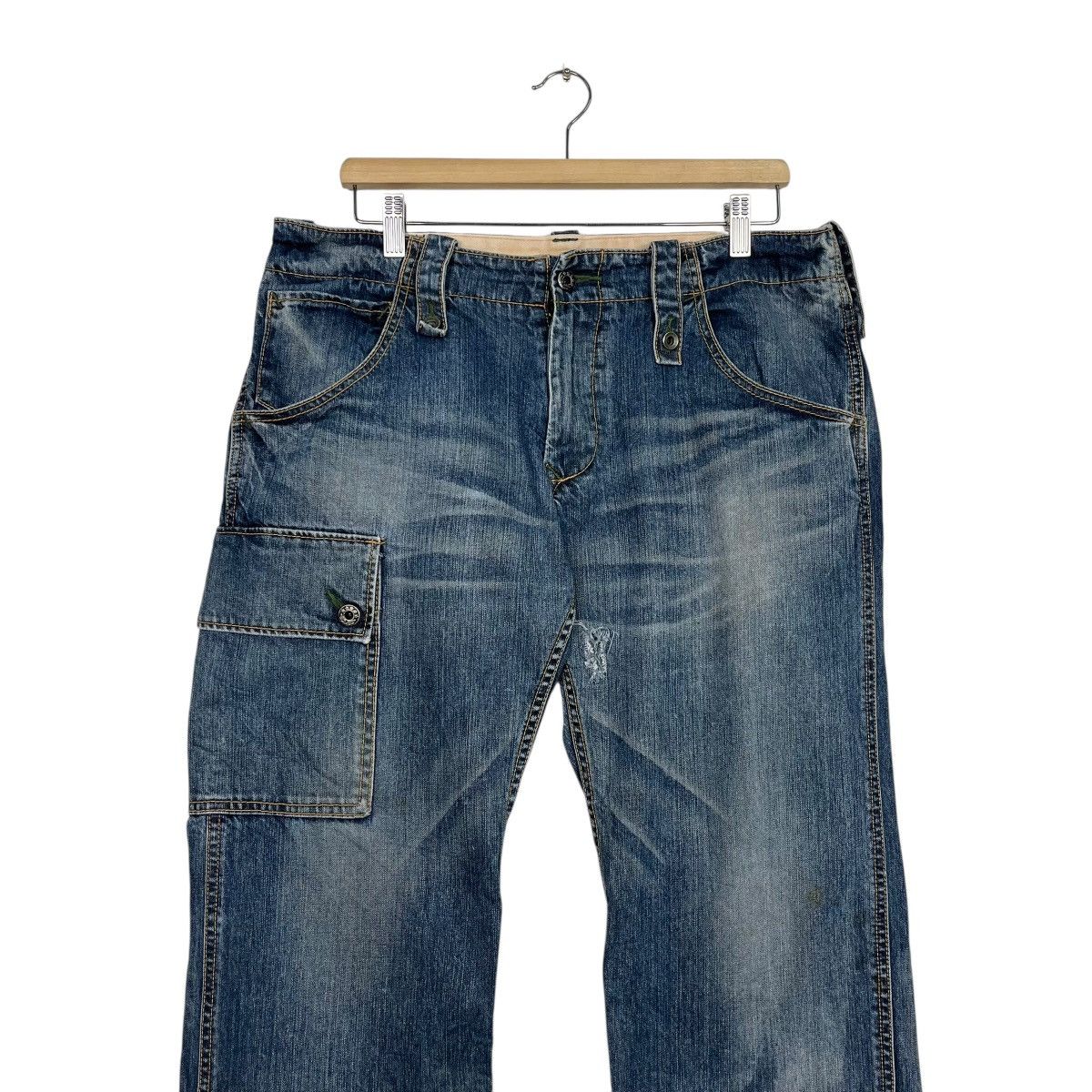 Japanese Brand Vintage Blue Way Tactical Denim Size US 34 / EU 50 - 3 Thumbnail