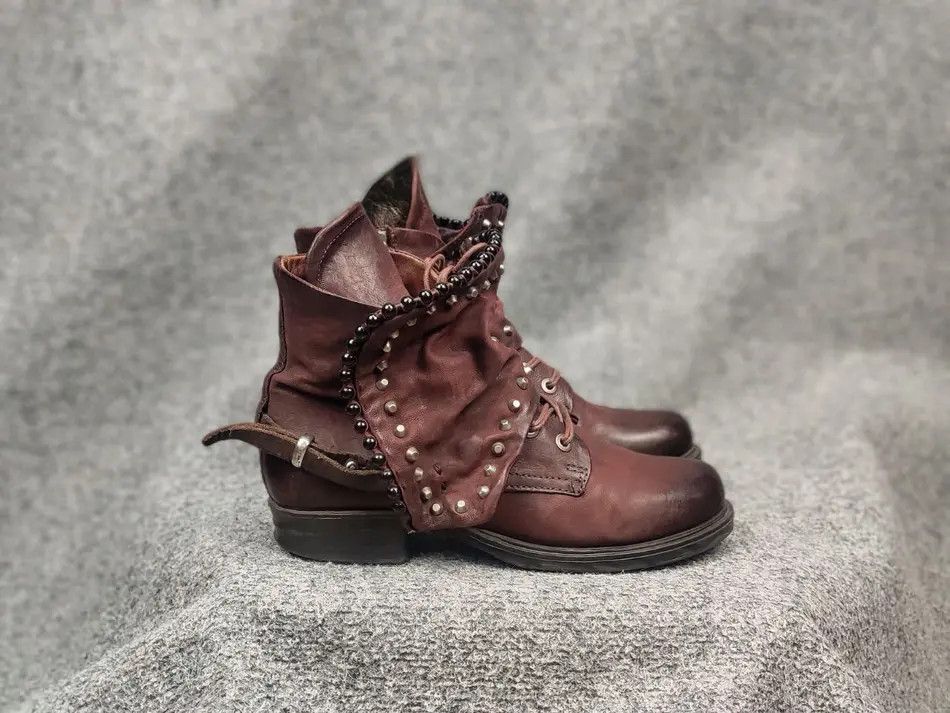 Avant Garde × Luxury × Vintage A.S.98 Airstep Design Zip Boho Dark ...