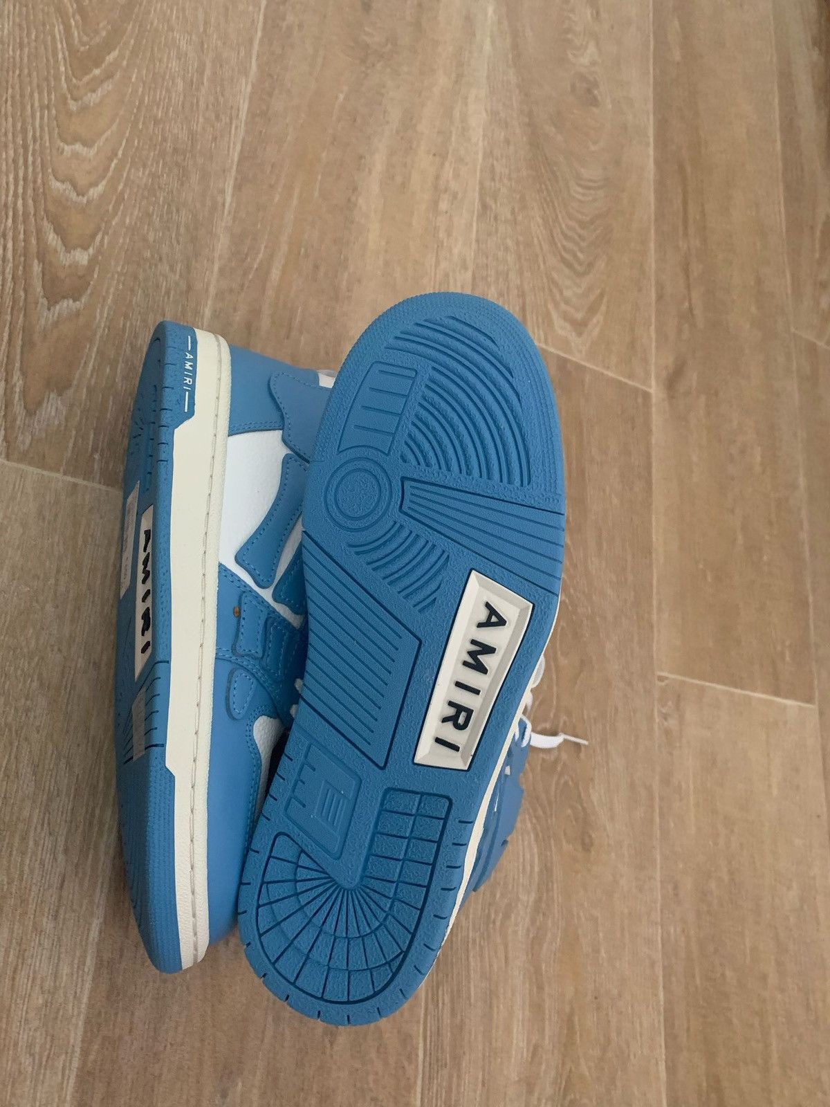 Amiri SKEL-HI white blue sneaker