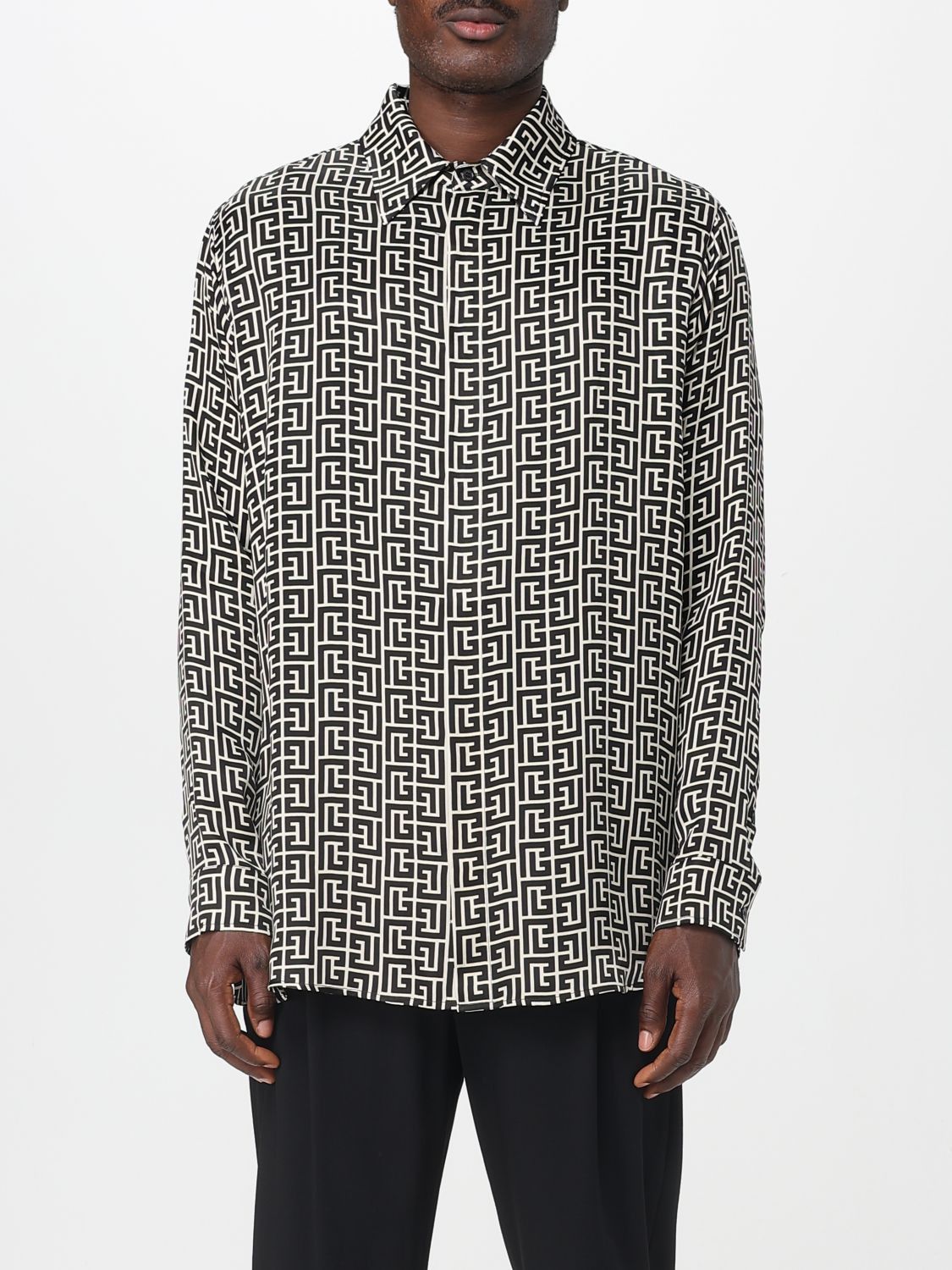 Balmain Balmain Shirt Men Beige Size US L / EU 52-54 / 3 - 1 Thumbnail