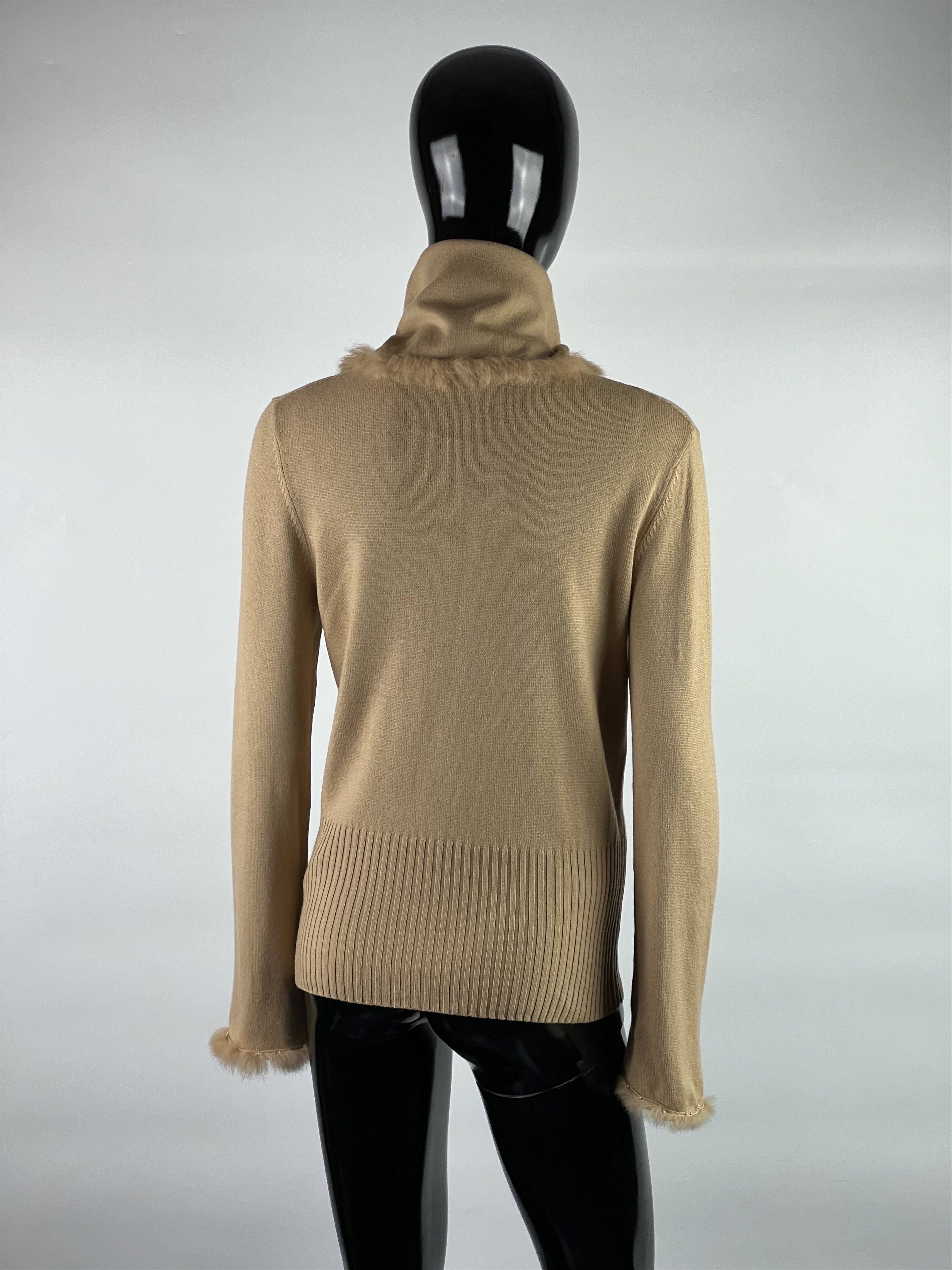 Designer Laurel Silk Cashmere Sweater 100% Rabbit Hair Size EU40 Size L / US 10 / IT 46 - 2 Thumbnail