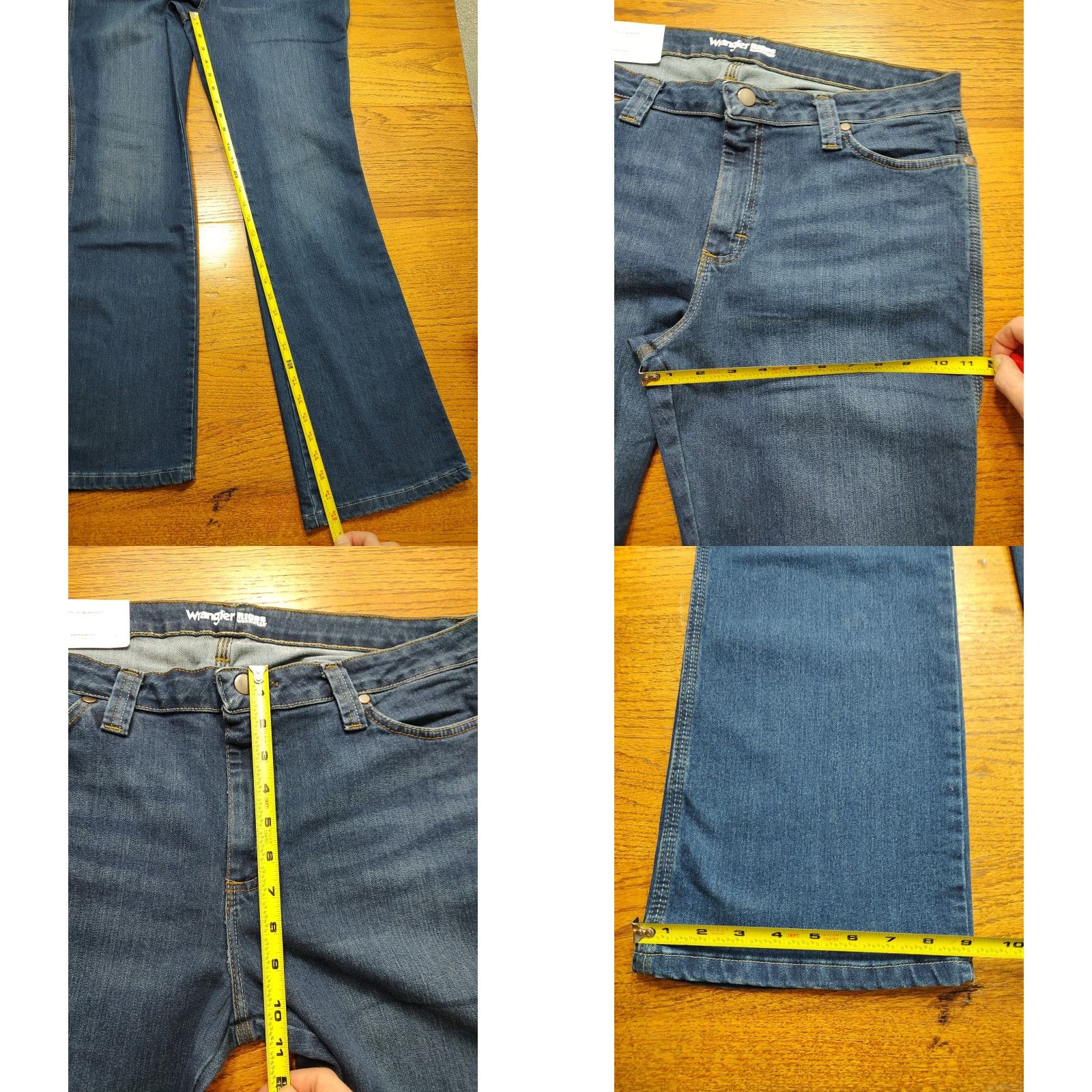 Wrangler Wrangler Riggs Jeans Womens 16x32 Blue Bootcut 5 Pocket Stretch Workwear NWT Size 38" / US 16 / IT 52 - 8 Thumbnail