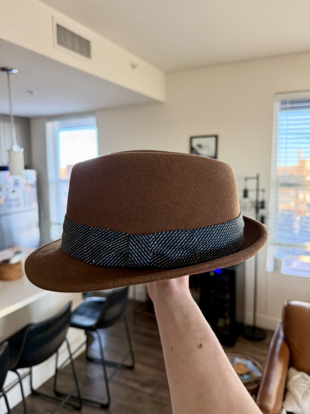 Rag & Bone Rag & Bone Brown Wool Felt Fedora Hat Made in USA (Size L) Size ONE SIZE - 2 Thumbnail
