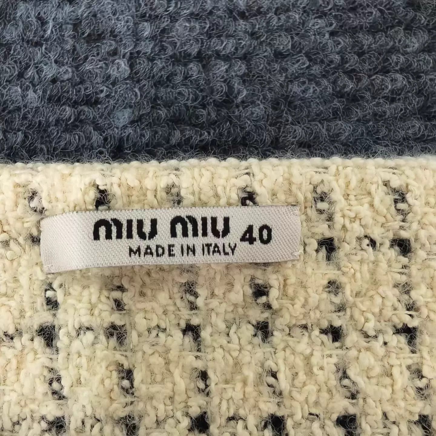 Miu Miu MIU MIU Plaid Colorblock Button-Pocket Skirt Women's Size 27" / US 4 / IT 40 - 3 Thumbnail