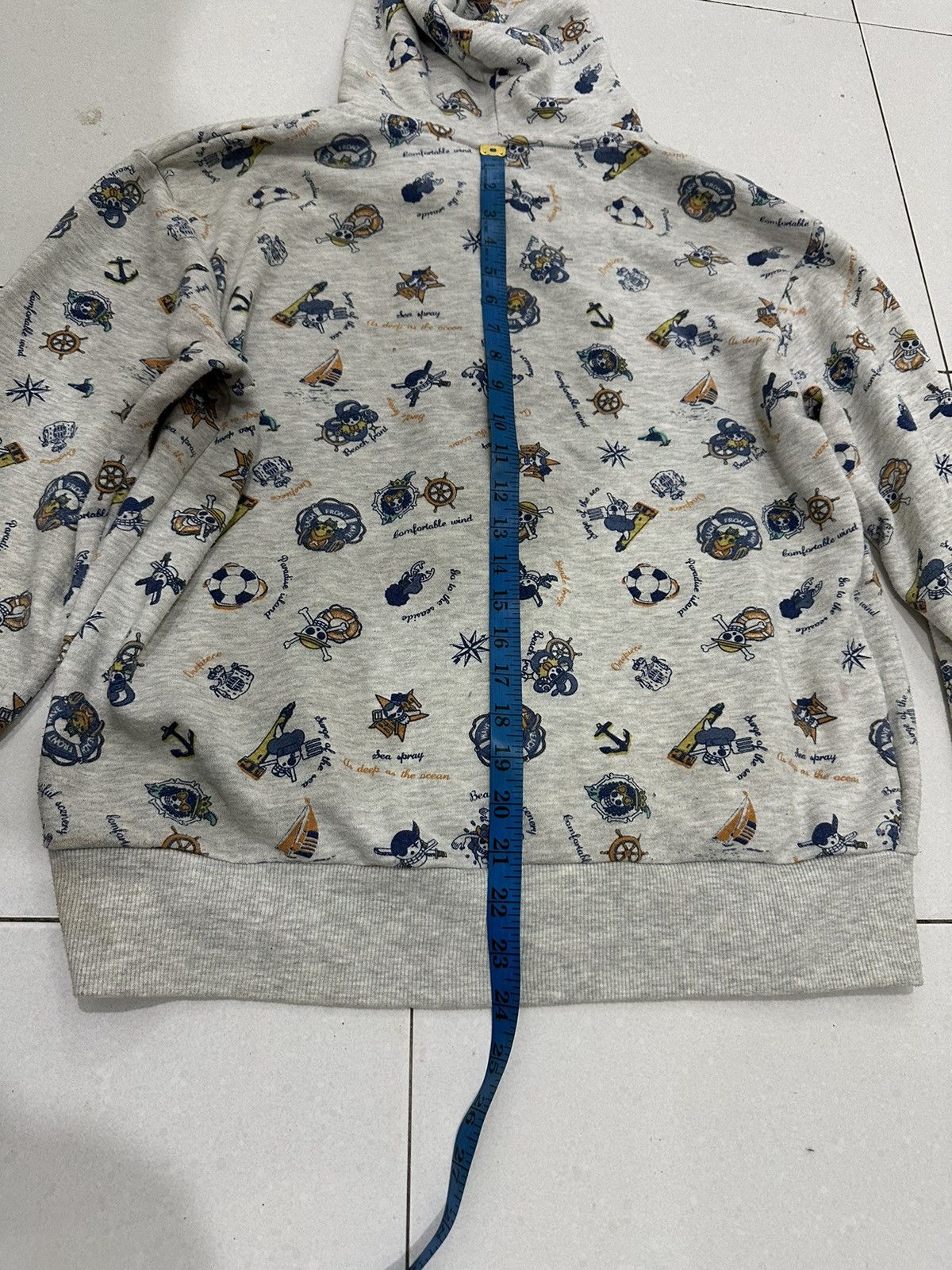 One Piece VTG Full Print One Piece Zipper Hoodie Size US L / EU 52-54 / 3 - 10 Thumbnail