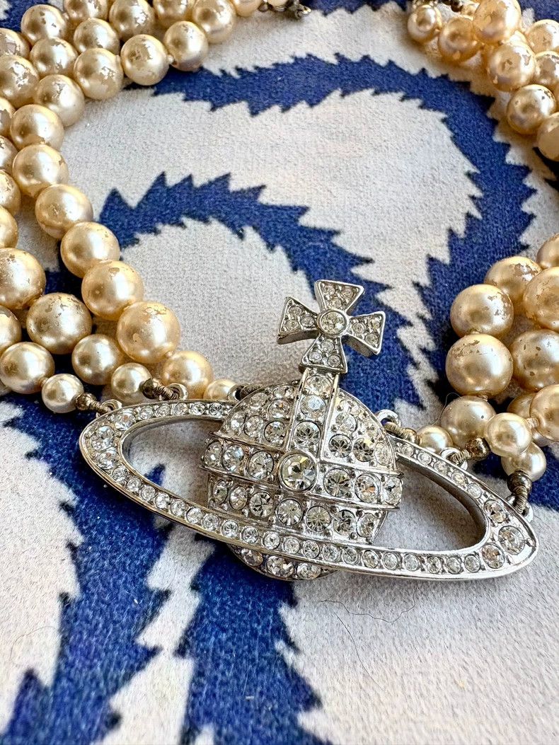 Vivienne Westwood Vivienne Westwood Vintage Three Layer Pearl Necklace Size ONE SIZE - 2 Thumbnail