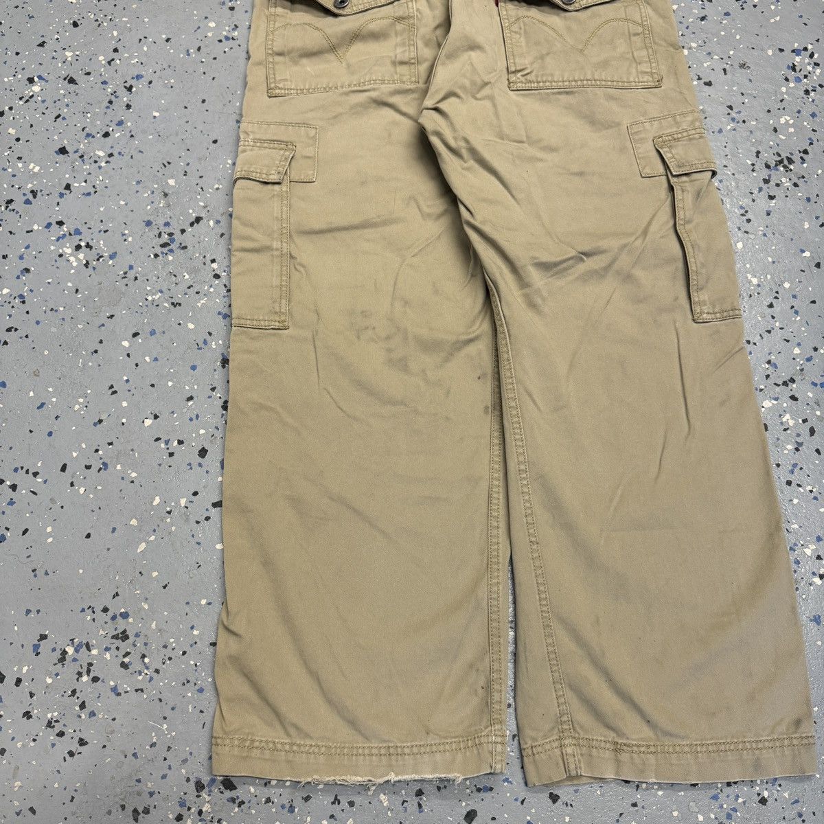 Levi's Y2K 2000s Levis Cargo Pants Mens Baggy Wide Leg Mens 36x28 Size US 36 / EU 52 - 4 Thumbnail