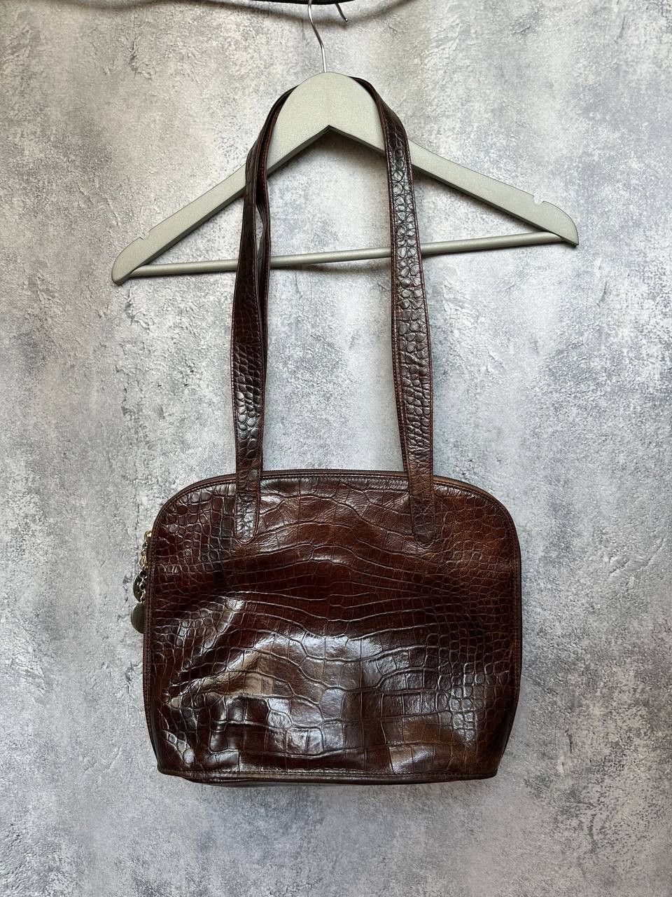 Russell & Bromley Russell & Bromley Italy Croc Embossed Leather Shoulder Bag Size ONE SIZE - 2 Thumbnail