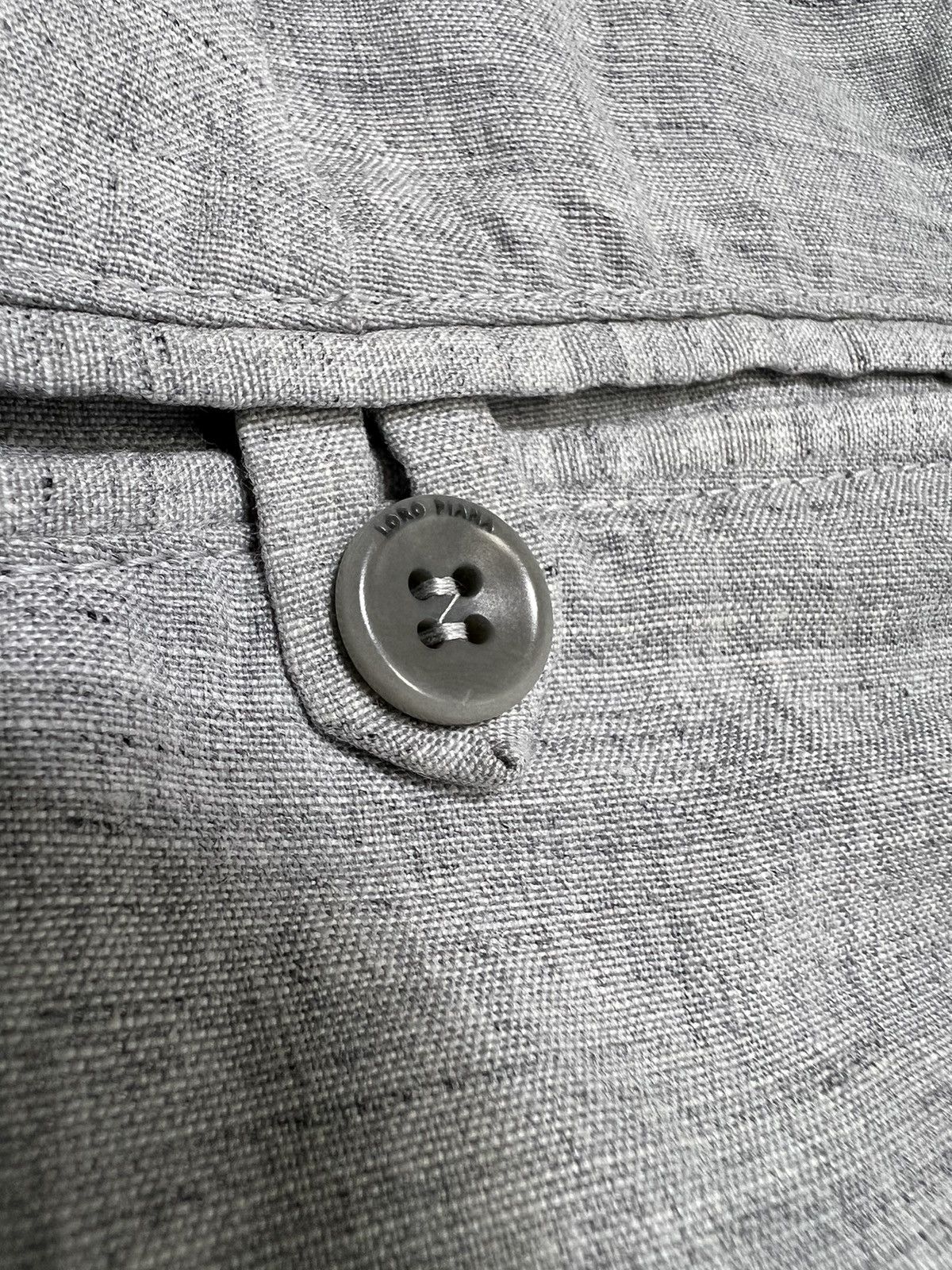 Loro Piana Loro Piana - Flax Virgin Wool Linen Blend Drawstring Trouser Size US 40 / EU 56 - 13 Thumbnail