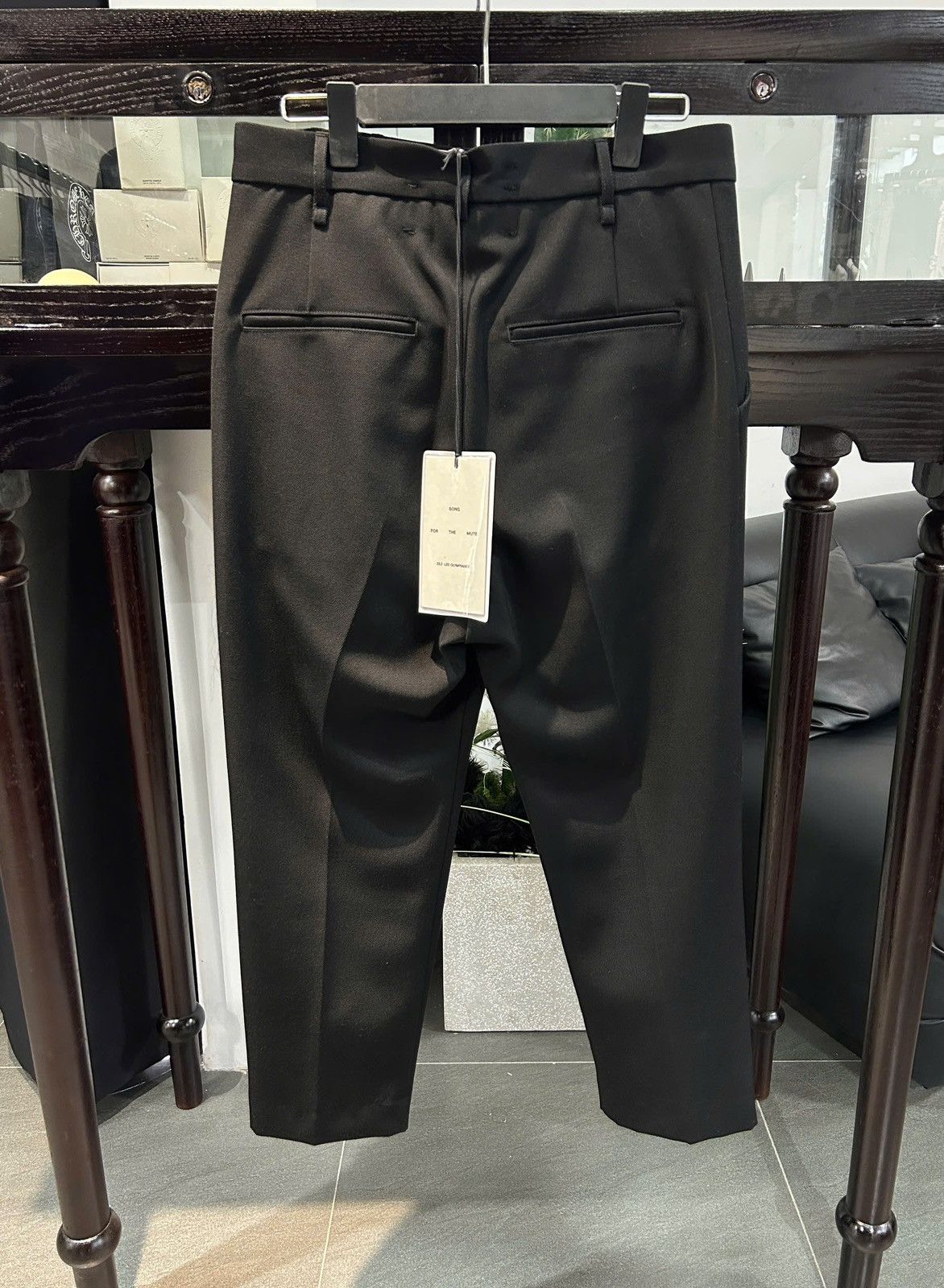 Song For The Mute Song For The Mute 22.2 Mirror Cropped Trouser Pants Size US 30 / EU 46 - 2 Thumbnail