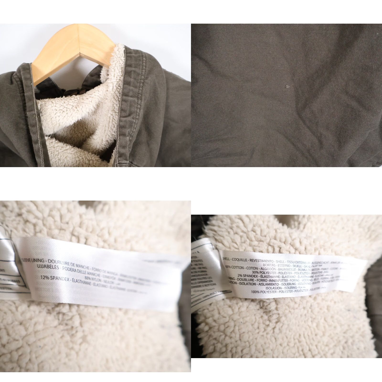 Ariat Ariat Jacket Women’s Medium Green Hooded Sherpa Lined Canvas Full Zip Shirt Coat? Size M / US 6-8 / IT 42-44 - 10 Thumbnail