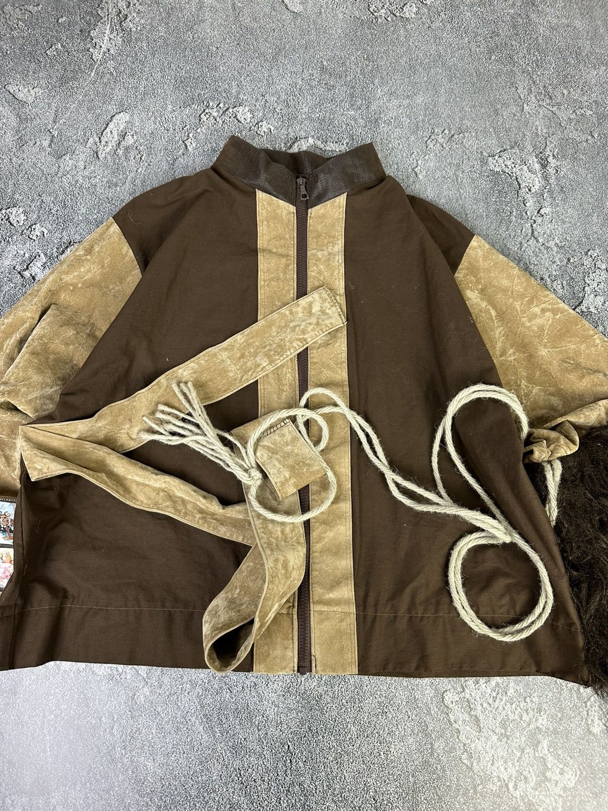 If Six Was Nine Vintage Avantgarde Fur Zipper Jacket Dolche Gabbana Style Size US M / EU 48-50 / 2 - 3 Thumbnail