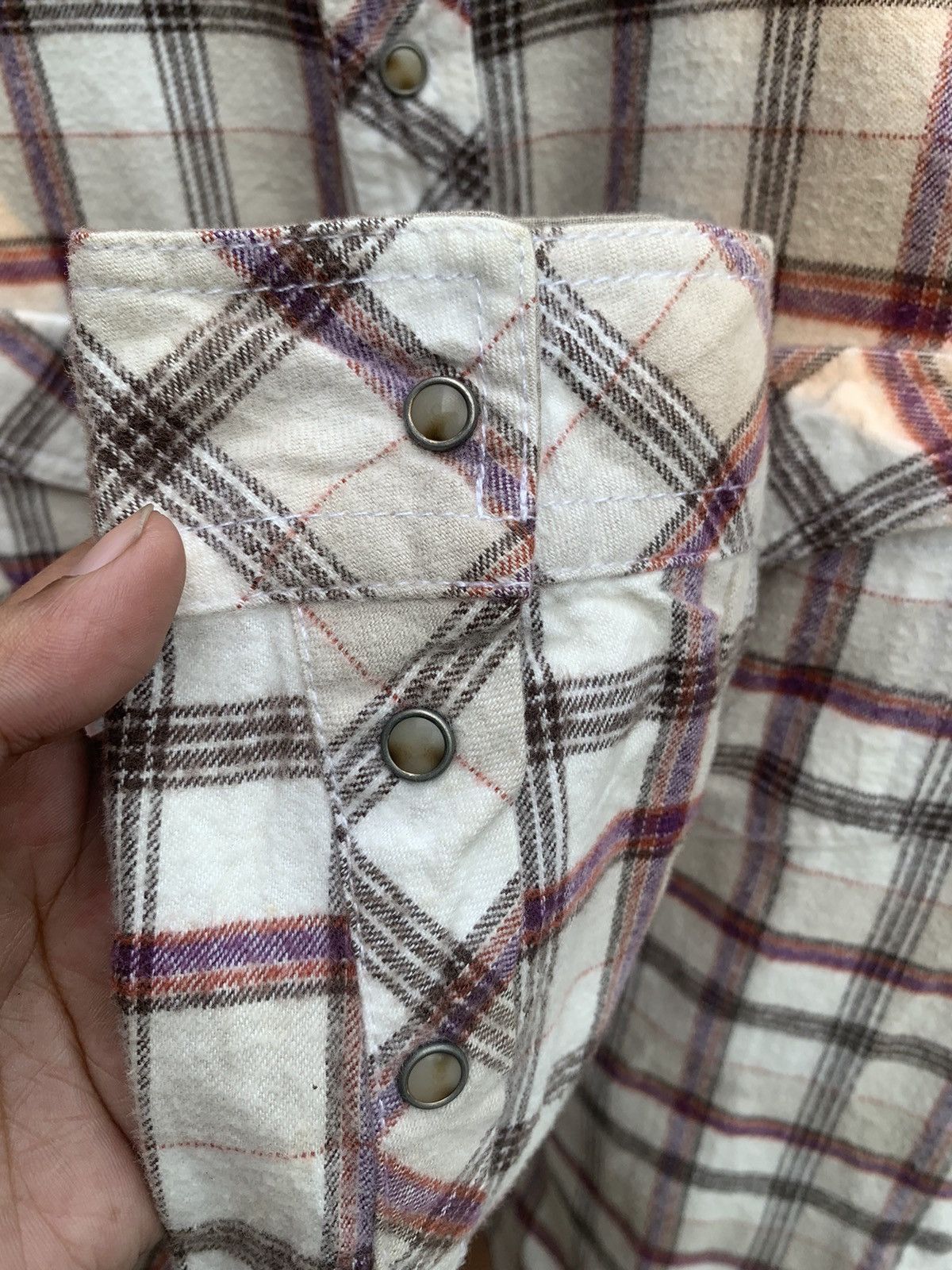Designer × Japanese Brand × Nicole Club Nicole Club For Men Plaid Western Shirt Size US L / EU 52-54 / 3 - 7 Thumbnail