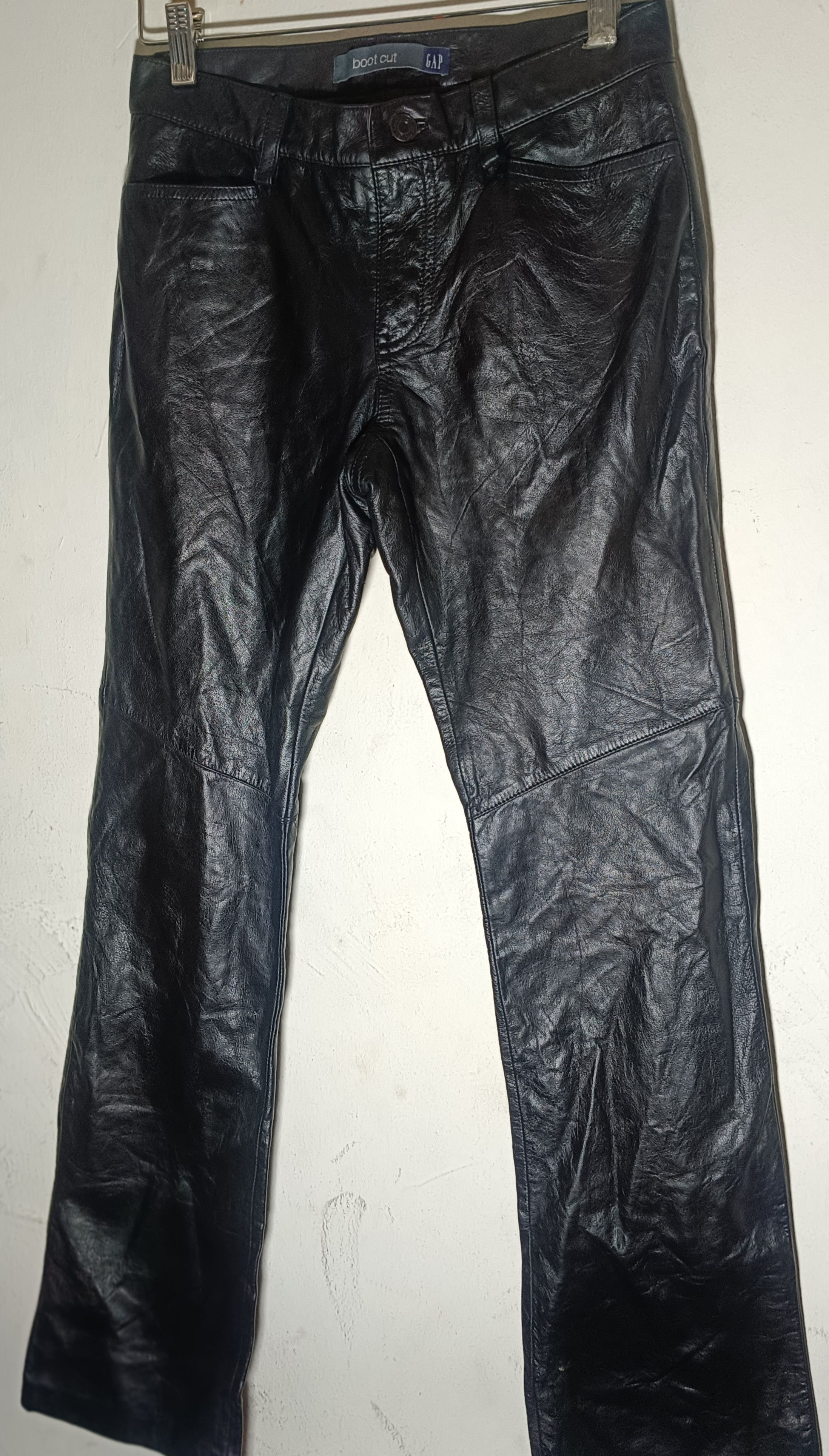 14th Addiction × Chrome Hearts × Le Grande Bleu (L.G.B.) Final Offer Real Leather Pant Vintage Rock Punk Hype Y2k Size US 27 - 2 Thumbnail