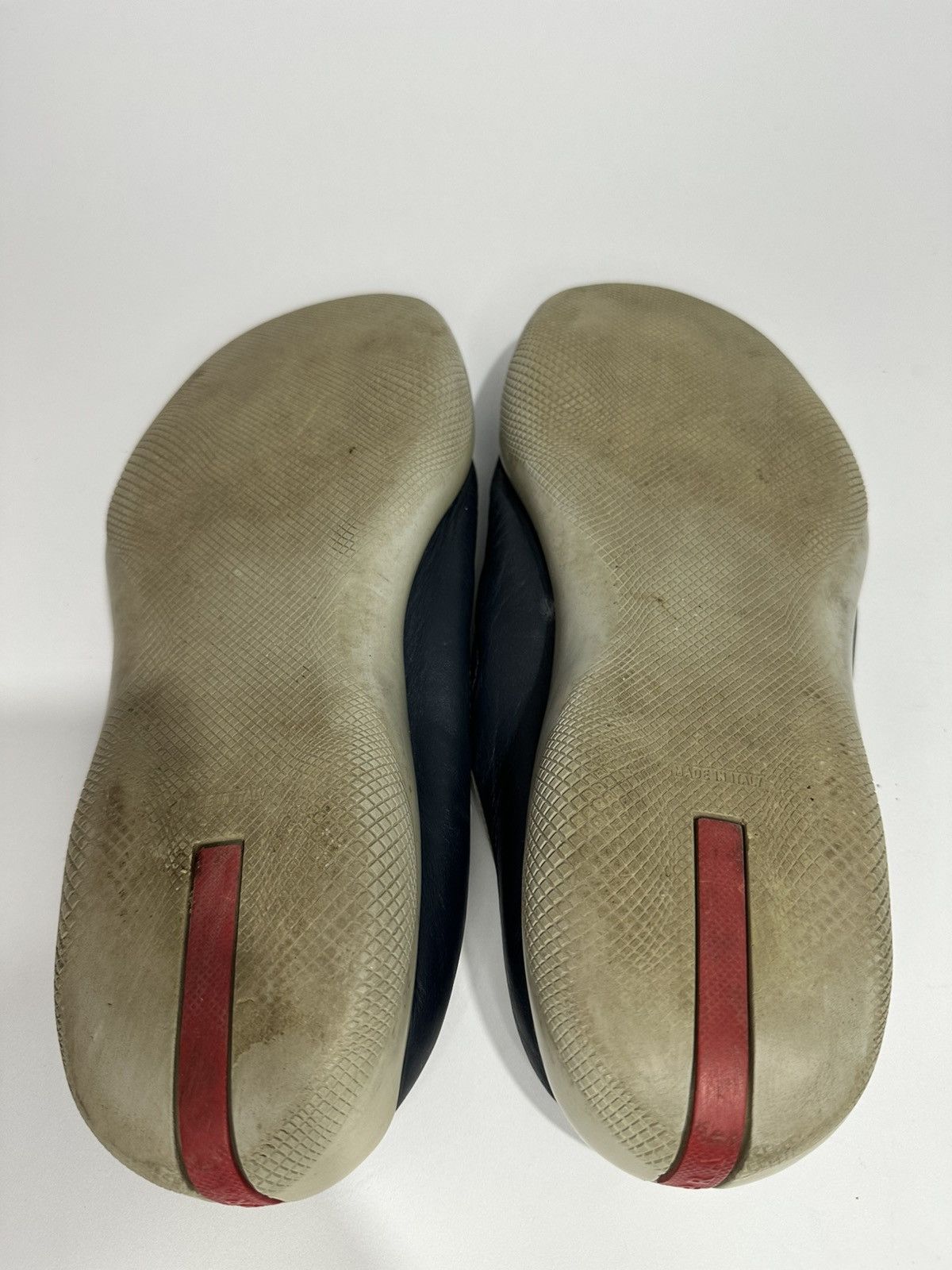 Prada Vintage 2000s Prada Blue Leather Slip-on Mules. Size US 8 / EU 41 - 9 Thumbnail