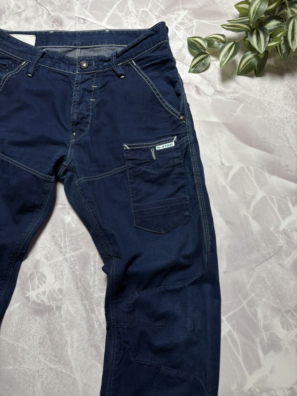 G-Star G Star Raw Biker Denim 3D Slim Mens Jeans 34 x 33 Size US 34 / EU 50 - 3 Thumbnail