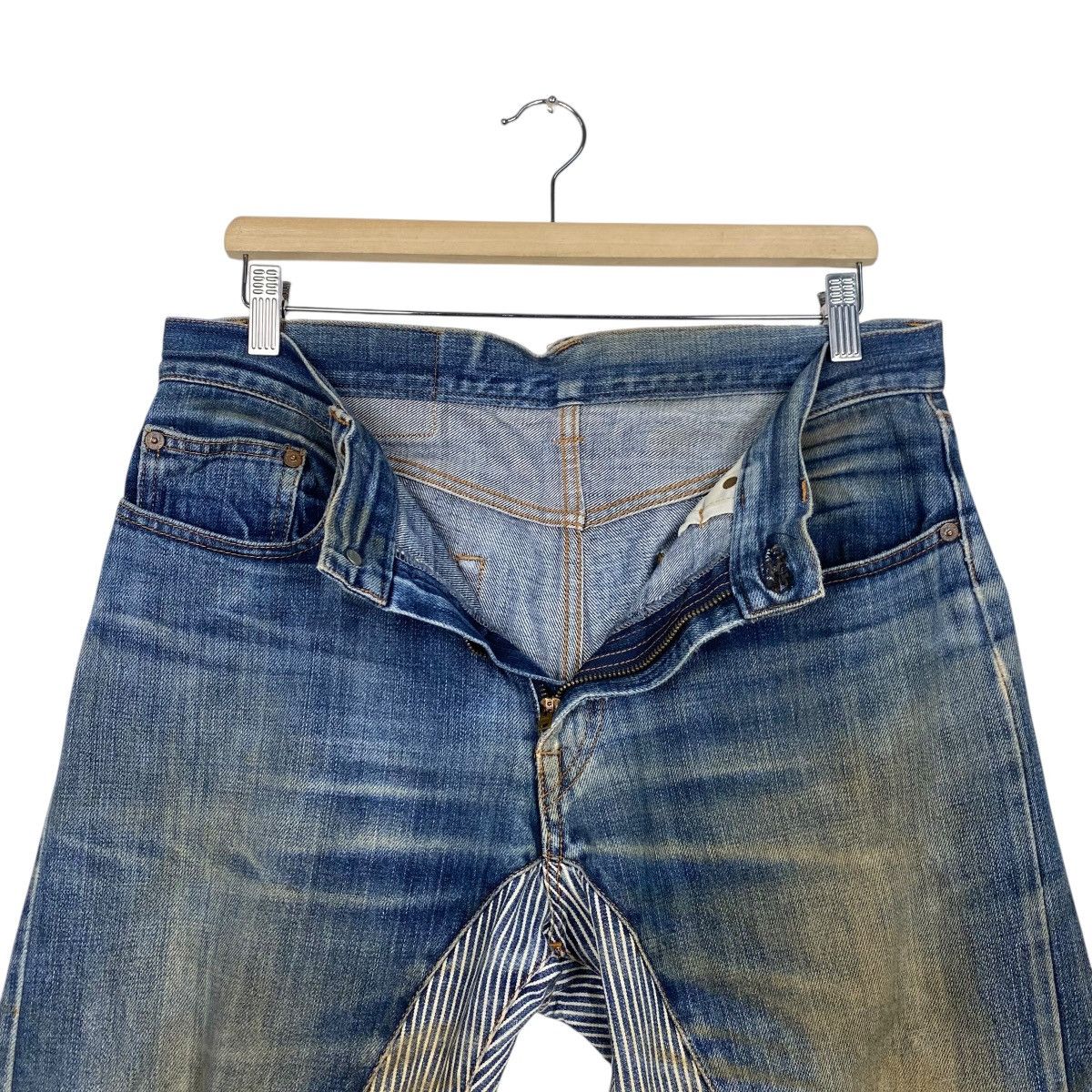 KOJIMA GENES Kojima Genes half hickori distress denim Size US 34 / EU 50 - 16 Thumbnail